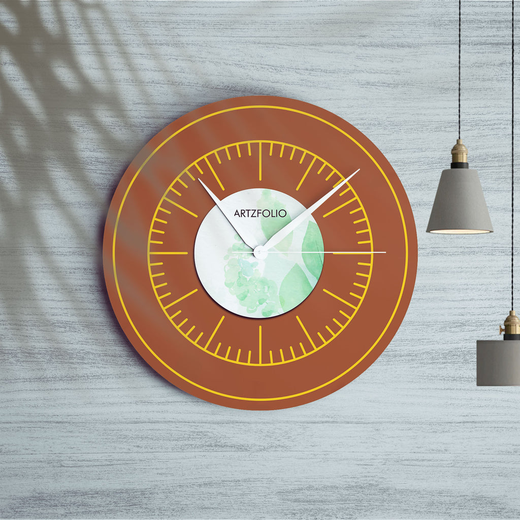 Circled Watercolour Leaves Quartz Wall Clock | Non-Ticking Silent Movement-Wall Clocks Round-CLK_RD-IC 5018240 IC 5018240, Digital, Digital Art, Graphic, Watercolour, circled, leaves, quartz, wall, clock, non-ticking, silent, movement, analog, analogue, bedroom, birthday, couple, customised, decoration, gift, home, kids, kitchen, living, number, photo, picture, print, room, size, square, watch, wedding, analog, analogue, bedroom, birthday, clock, couple, customised, decoration, digital, gift, home, kids, ki