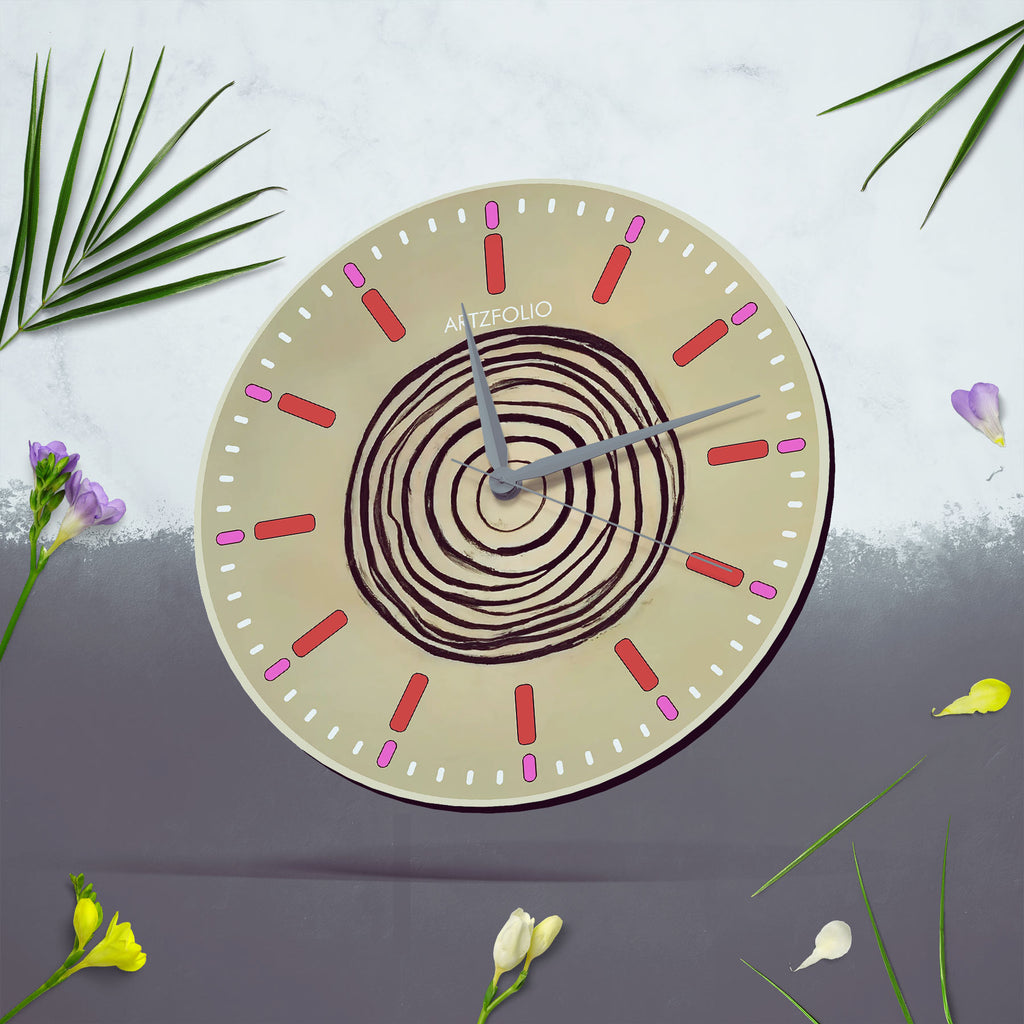 Abstract D73 Quartz Wall Clock | Non-Ticking Silent Movement - Wall Clocks Round - ArtzFolio.com