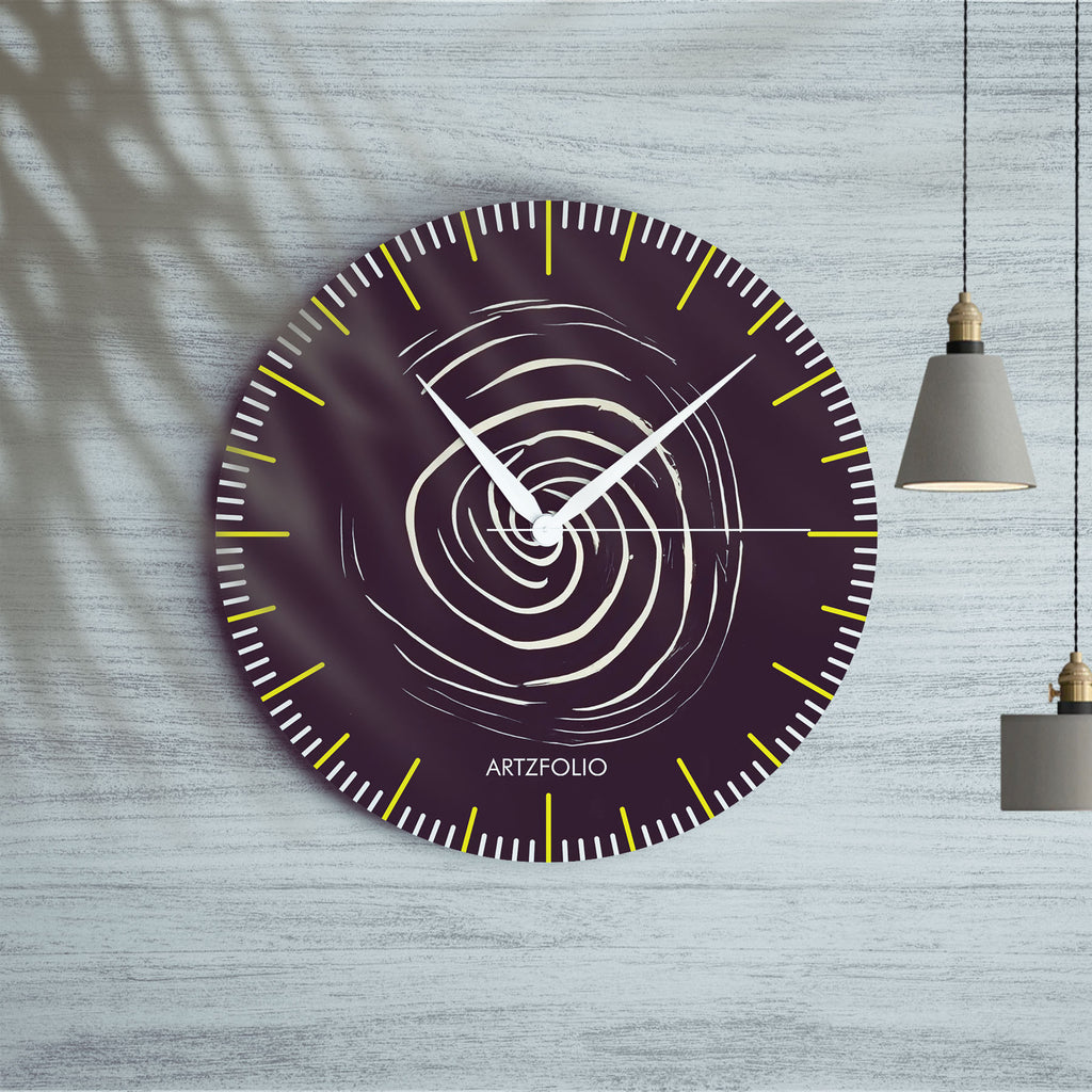 Abstract D94 Quartz Wall Clock | Non-Ticking Silent Movement - Wall Clocks Round - ArtzFolio.com