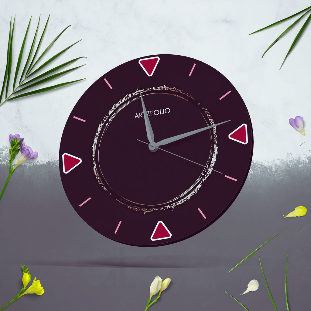 3D Metal Look D8 Quartz Wall Clock | Non-Ticking Silent Movement - Wall Clocks Round - ArtzFolio.com