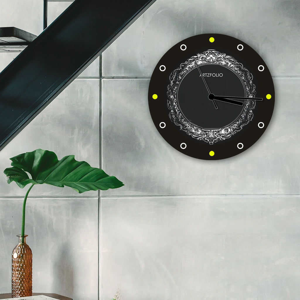 3D Metal Look D12 Quartz Wall Clock | Non-Ticking Silent Movement - Wall Clocks Round - ArtzFolio.com