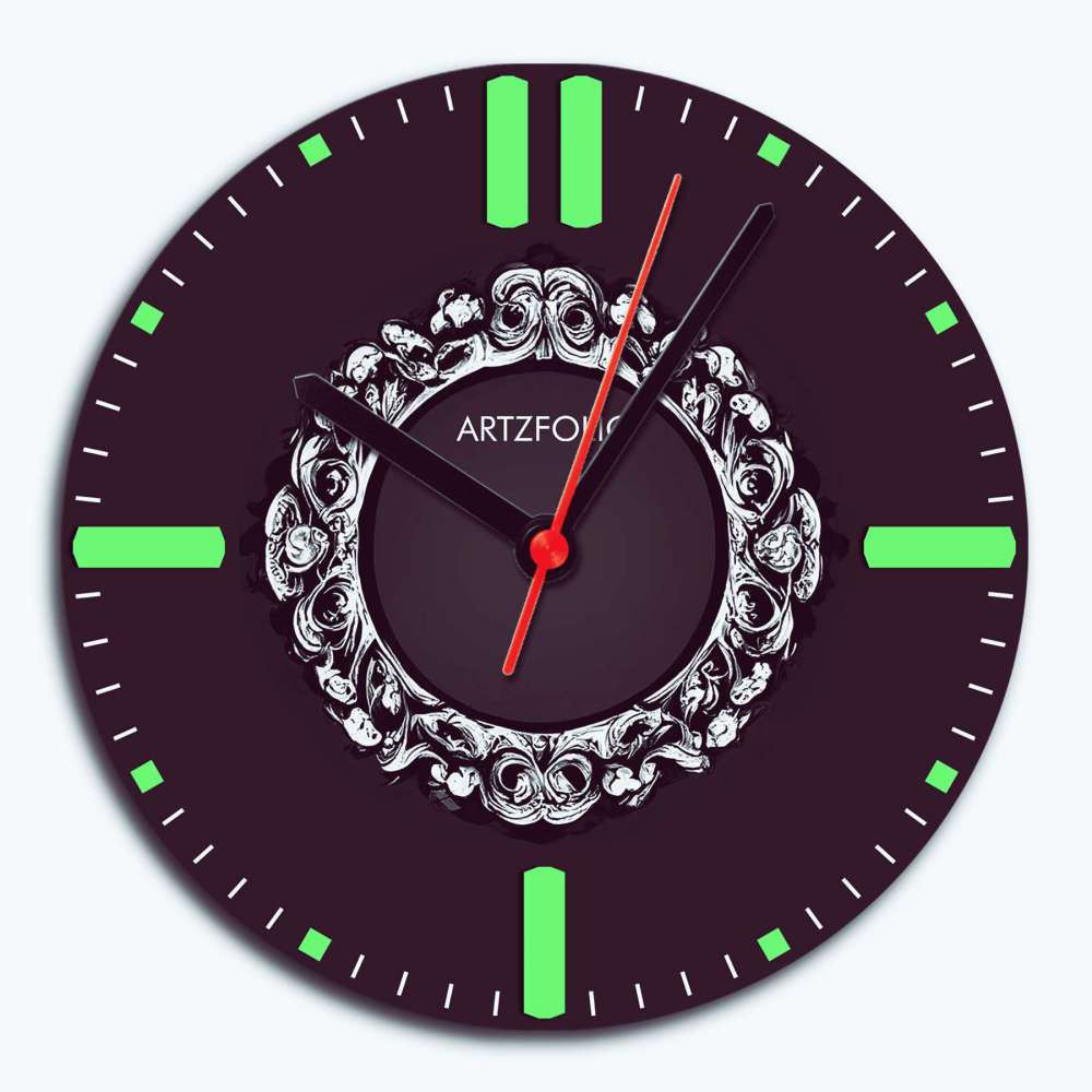 3D Metal Look D13 Quartz Wall Clock | Non-Ticking Silent Movement - Wall Clocks Round - ArtzFolio.com