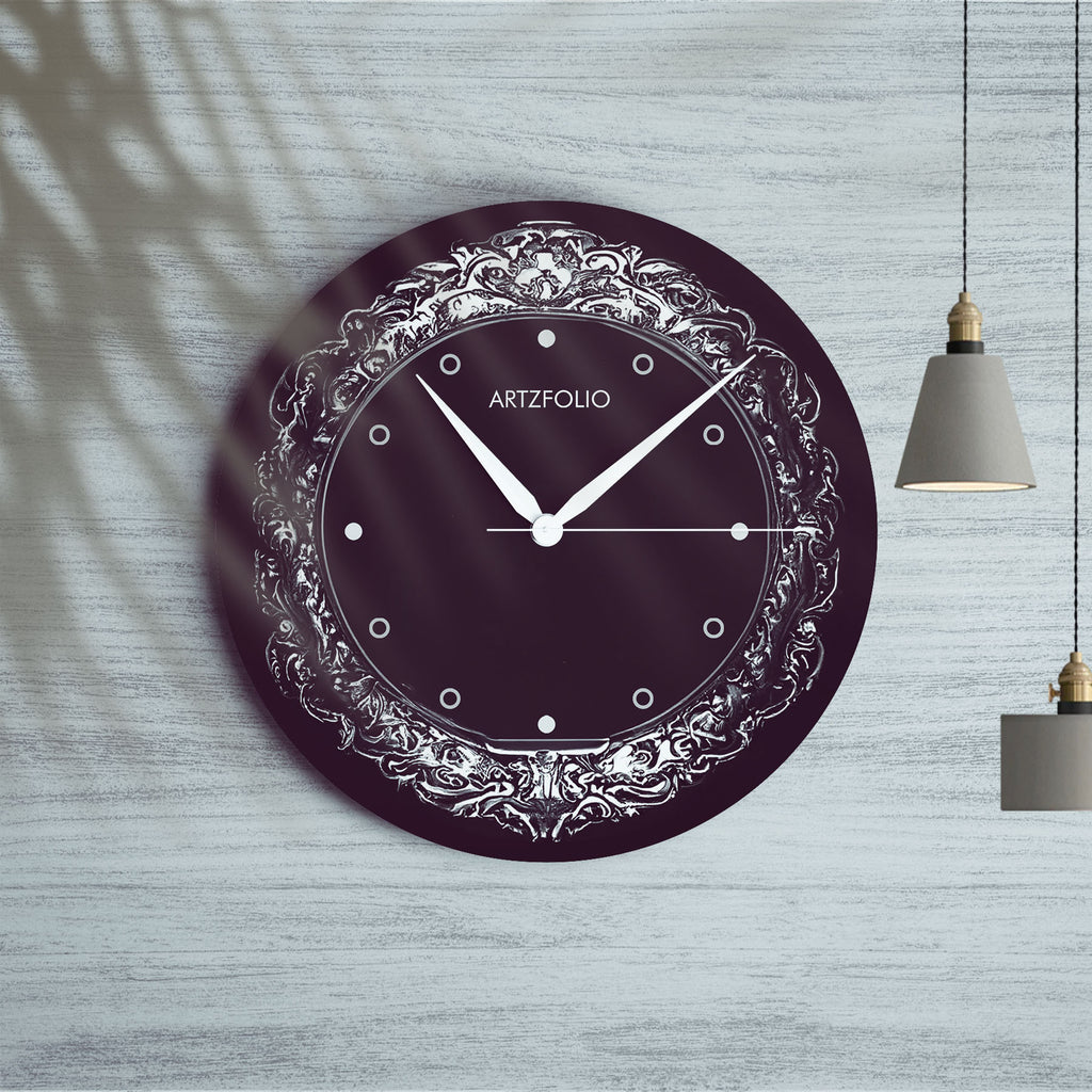 3D Vintage Metal Look D11 Quartz Wall Clock | Non-Ticking Silent Movement - Wall Clocks Round - ArtzFolio.com