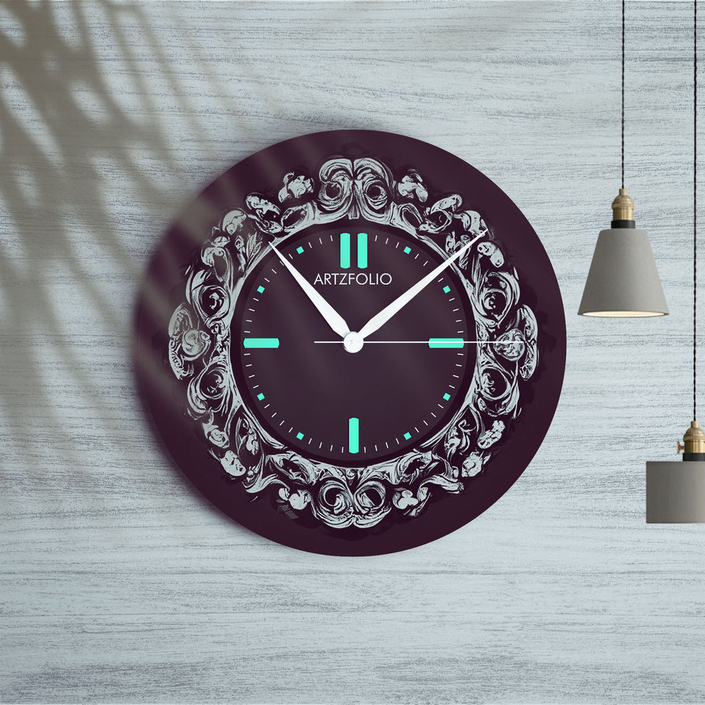 3D Vintage Metal Look D12 Quartz Wall Clock | Non-Ticking Silent Movement - Wall Clocks Round - ArtzFolio.com