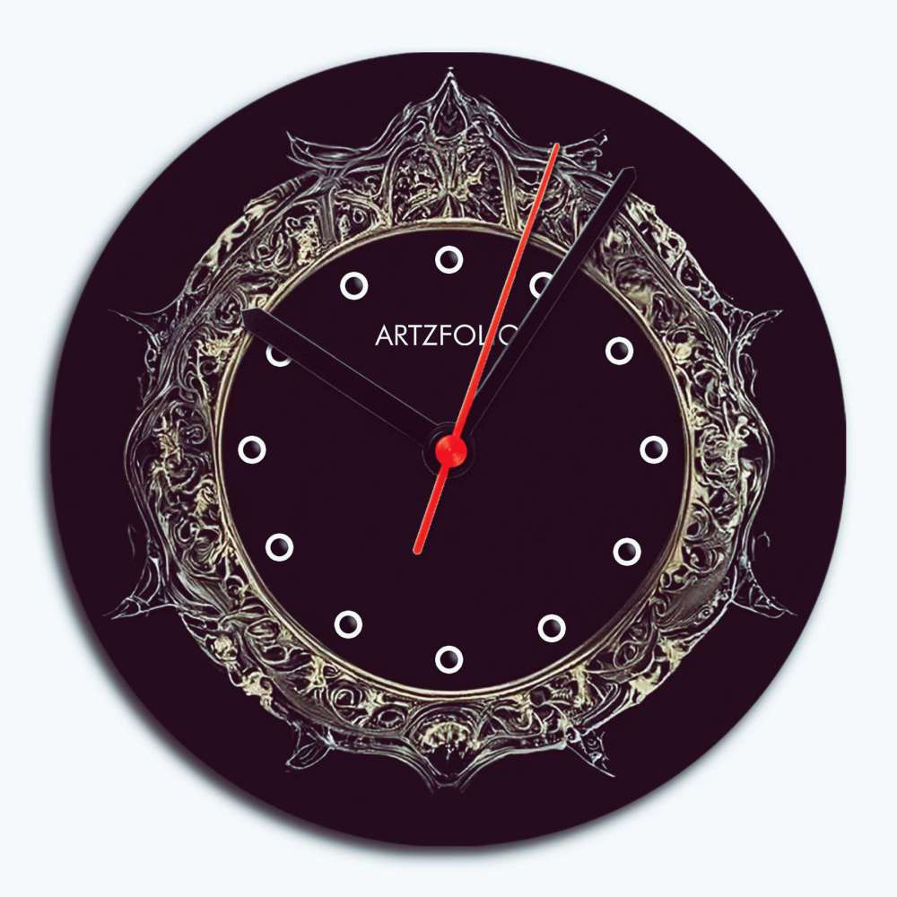 3D Vintage Metal Look D13 Quartz Wall Clock | Non-Ticking Silent Movement - Wall Clocks Round - ArtzFolio.com