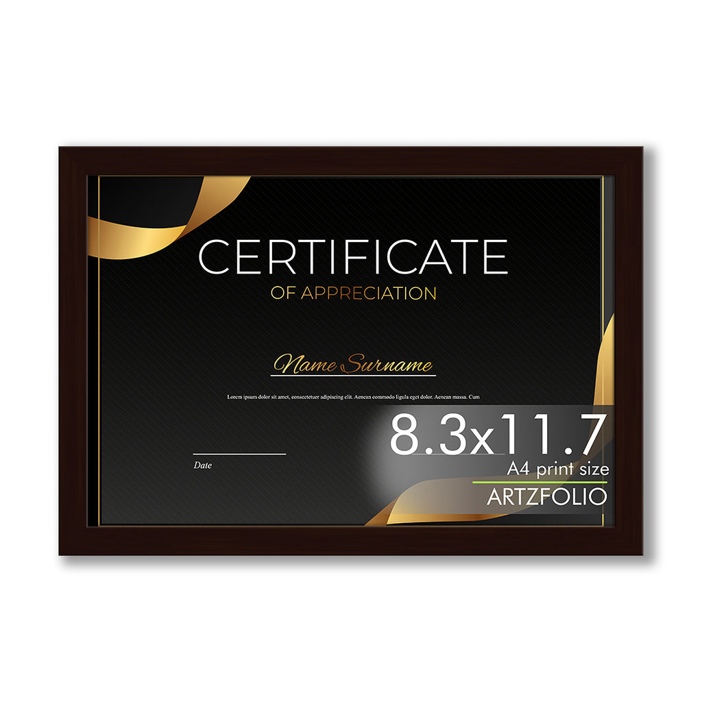 Frame for Certificates D560 Wall Photo Frame Collage for Living Room | Picture Frames Bedroom, Home & Office Decoration | Dark Brown A4 Size | 8.3x11.7 inch (21x30 cms)-Photo Frames-FRA_NM-IC 200560 IC 200560, Baby, Birthday, Collages, Family, Friends, Individuals, Kids, Love, Memories, Parents, Portraits, Siblings, Timelines, Wedding, frame, for, certificates, d560, wall, photo, collage, living, room, picture, frames, bedroom, home, office, decoration, dark, brown, set, personalized, gifts, anniversary, gi