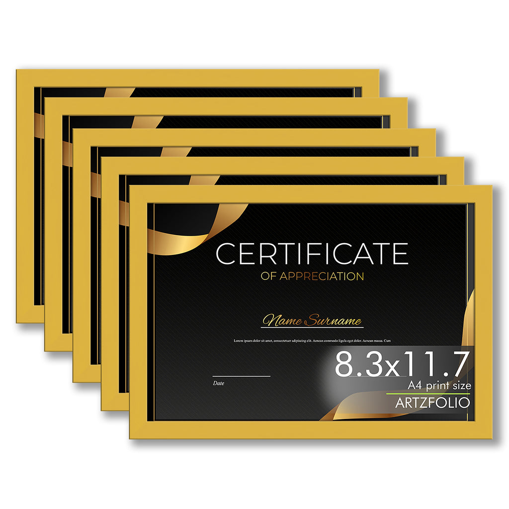 Frame for Certificates D591 Wall Photo Frame Collage for Living Room | Picture Frames Bedroom, Home & Office Decoration | Golden Set of 5 | A4 Size | 8.3x11.7 inch (21x30 cms)-Photo Frames-FRA_NM-IC 200591 IC 200591, Baby, Birthday, Collages, Family, Friends, Individuals, Kids, Love, Memories, Parents, Portraits, Siblings, Timelines, Wedding, frame, for, certificates, d591, wall, photo, collage, living, room, picture, frames, bedroom, home, office, decoration, golden, set, personalized, gifts, anniversary, 
