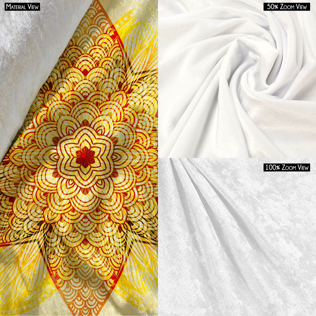 Ethnic Beige Ornament Upholstery Fabric by Metre