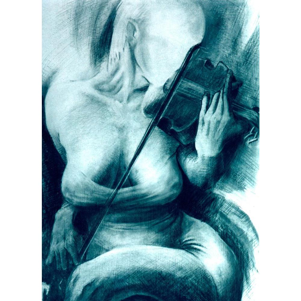 Violin Teacher Canvas Painting Synthetic Frame-Paintings MDF Framing-AFF_FR-IC 5000010 IC 5000010, Fashion, Individuals, Music, Music and Dance, Music and Musical Instruments, Musical Instruments, People, Perspective, Portraits, violin, teacher, canvas, painting, synthetic, frame, attractive, beautiful, beauty, blue, eyes, eyeshadow, face, fiddle, girl, glamour, grand, hot, ivory, key, keyboard, keys, lady, lip, look, looking, makeup, model, models, musical, notes, portrait, poster, pretty, scales, style, w