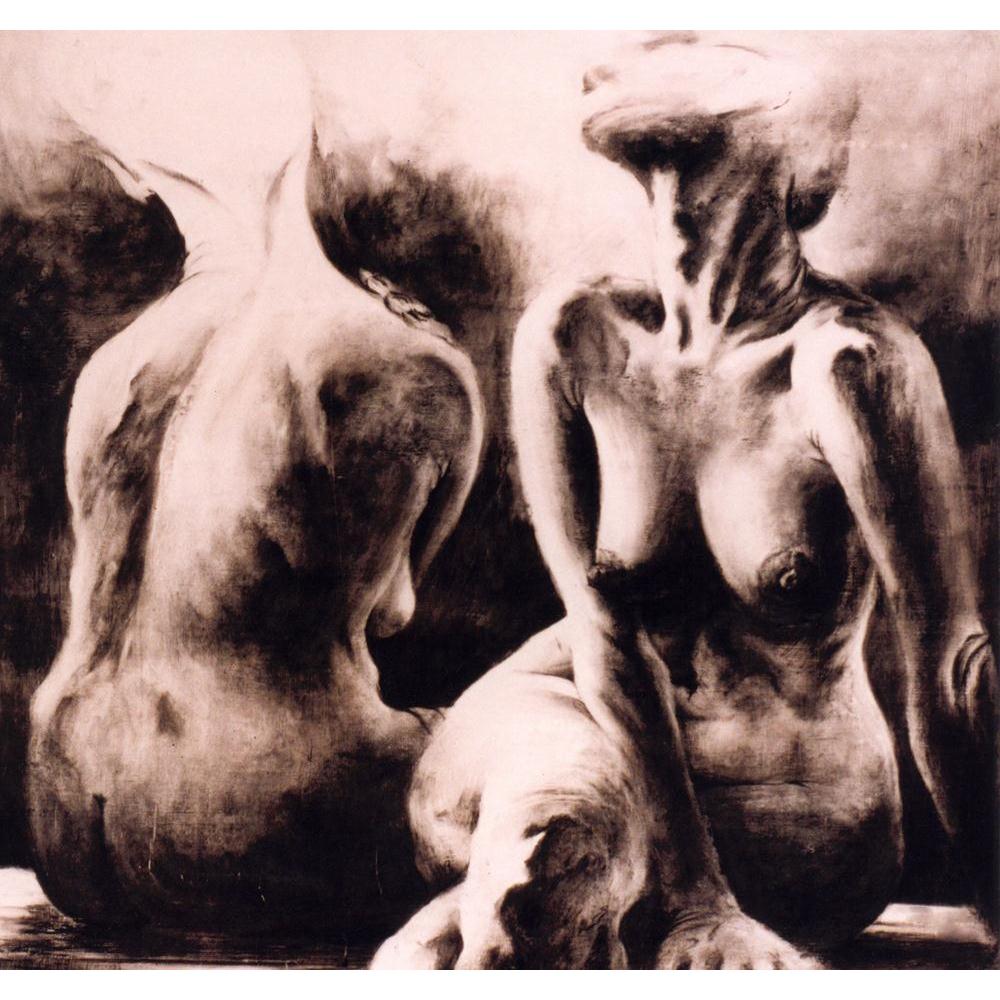 Back to Back Women Canvas Painting Synthetic Frame-Paintings MDF Framing-AFF_FR-IC 5000013 IC 5000013, Adult, Nudes, back, to, women, canvas, painting, synthetic, frame, two, naked, am, author, image, artzfolio, wall decor for living room, wall frames for living room, frames for living room, wall art, canvas painting, wall frame, scenery, panting, paintings for living room, framed wall art, wall painting, scenery painting, framed wall painting, scenery for wall with frames, wall art for living room stylish,