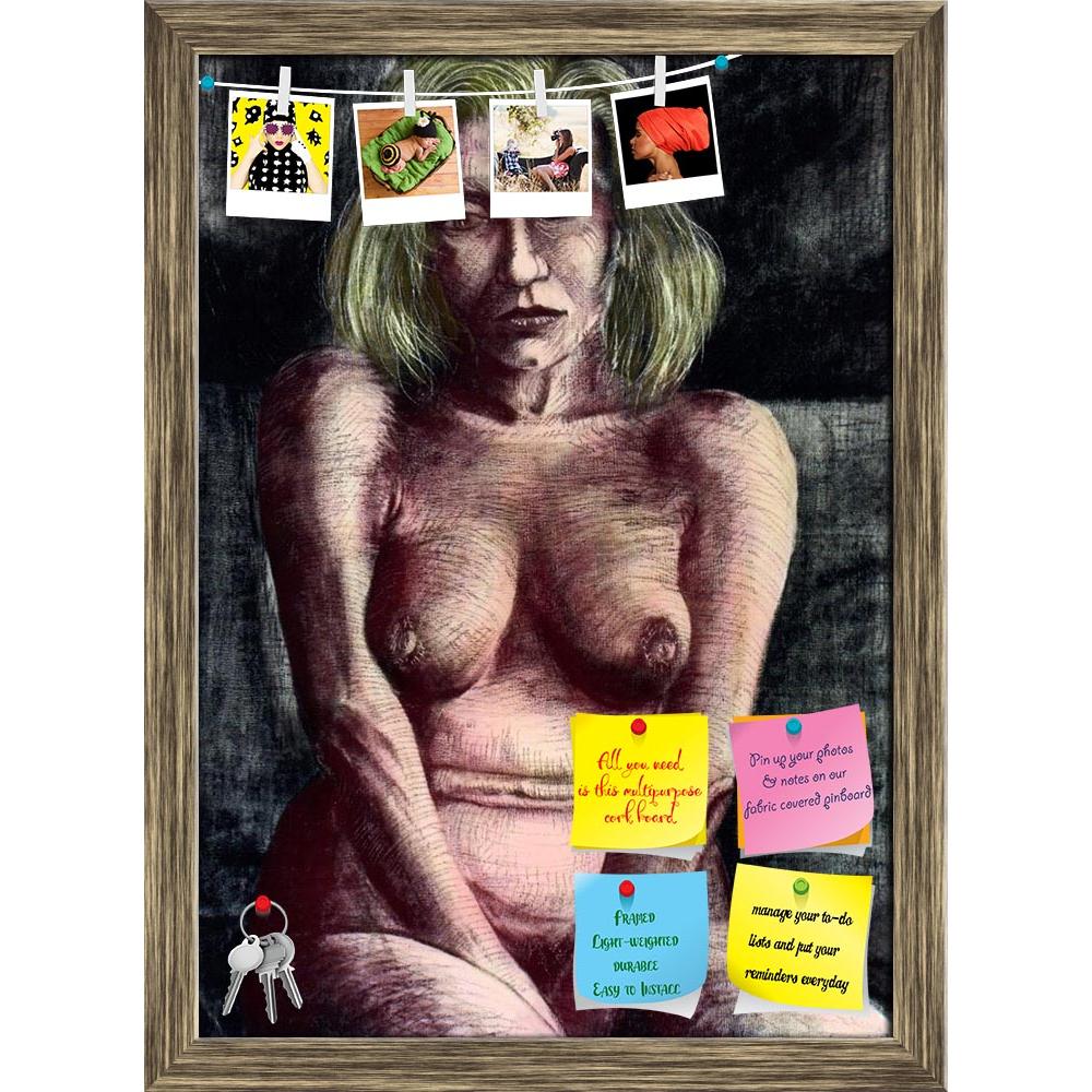 ArtzFolio Woman Illustrate Printed Bulletin Board Notice Pin Board Soft Board | Framed-Bulletin Boards Framed-AZSAO338083BLB_FR_L-Image Code 5000015 Vishnu Image Folio Pvt Ltd, IC 5000015, ArtzFolio, Bulletin Boards Framed, Adult, Figurative, Fine Art Reprint, woman, illustrate, printed, bulletin, board, notice, pin, soft, framed, am, author, image,person, imagination, face, not, exist, pin up board, push pin board, extra large cork board, big pin board, notice board, small bulletin board, cork board, wall 