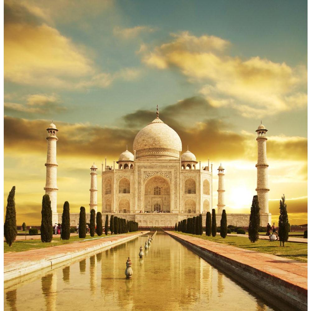 Taj Mahal Canvas Painting Synthetic Frame-Paintings MDF Framing-AFF_FR-IC 5000035 IC 5000035, Allah, Arabic, Architecture, Asian, Automobiles, Culture, Ethnic, Indian, Islam, Landscapes, Marble, Marble and Stone, People, Places, Religion, Religious, Scenic, Signs and Symbols, Sunrises, Sunsets, Symbols, Traditional, Transportation, Travel, Tribal, Vehicles, World Culture, taj, mahal, canvas, painting, synthetic, frame, india, landscape, adventure, agra, arc, asia, beautiful, brilliant, building, emperor, ex