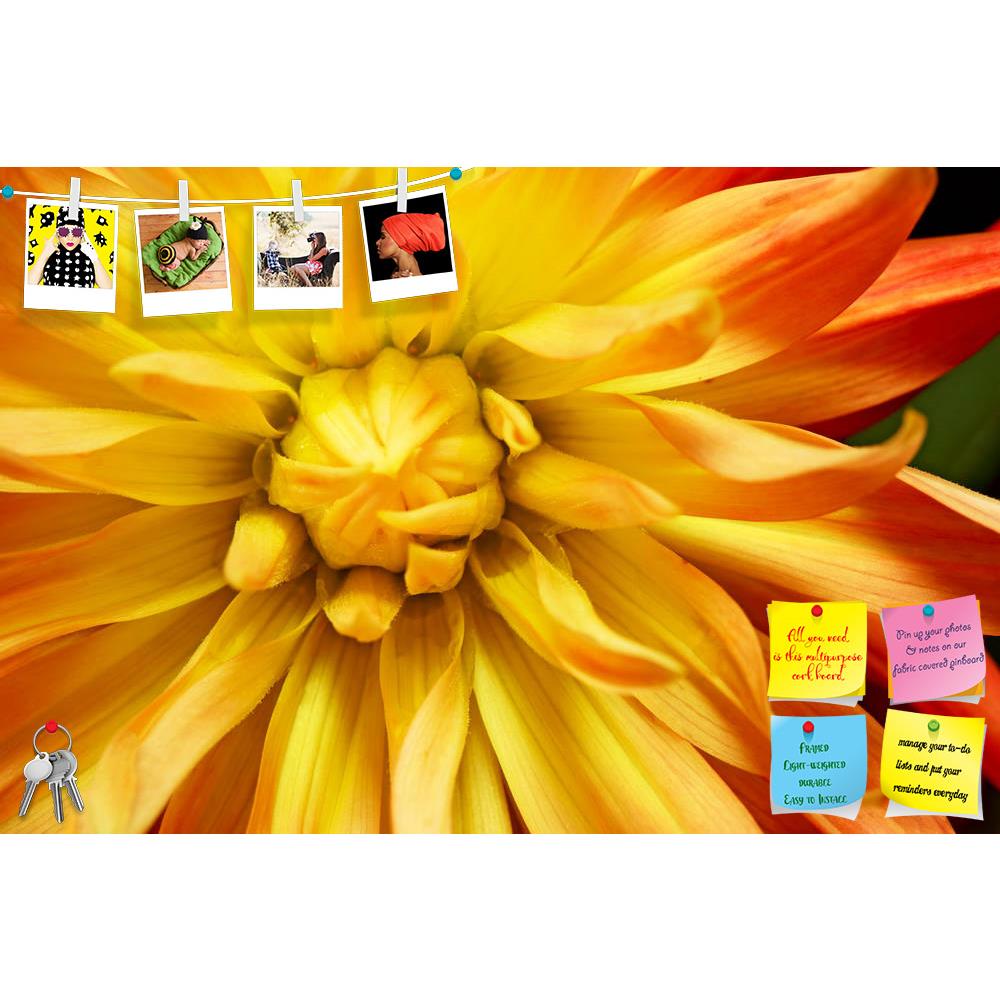 ArtzFolio Yellow Orange Double Flowering Dahlia Printed Bulletin Board Notice Pin Board Soft Board | Frameless-Bulletin Boards Frameless-AZSAO1622187BLB_FL_L-Image Code 5000036 Vishnu Image Folio Pvt Ltd, IC 5000036, ArtzFolio, Bulletin Boards Frameless, Floral, Photography, yellow, orange, double, flowering, dahlia, printed, bulletin, board, notice, pin, soft, frameless, macro, shot, bright, yellow-orange, double-flowering, wet, petals, single-flowering, georgina, abloom, background, beautiful, bloomed, bl