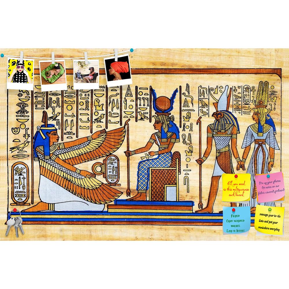 ArtzFolio Isis & Winged Maat With Horus & Nefertari Printed Bulletin Board Notice Pin Board Soft Board | Frameless-Bulletin Boards Frameless-AZSAO2341185BLB_FL_L-Image Code 5000040 Vishnu Image Folio Pvt Ltd, IC 5000040, ArtzFolio, Bulletin Boards Frameless, Historical, Vintage, Fine Art Reprint, isis, winged, maat, with, horus, nefertari, printed, bulletin, board, notice, pin, soft, frameless, together, pin up board, push pin board, extra large cork board, big pin board, notice board, small bulletin board,