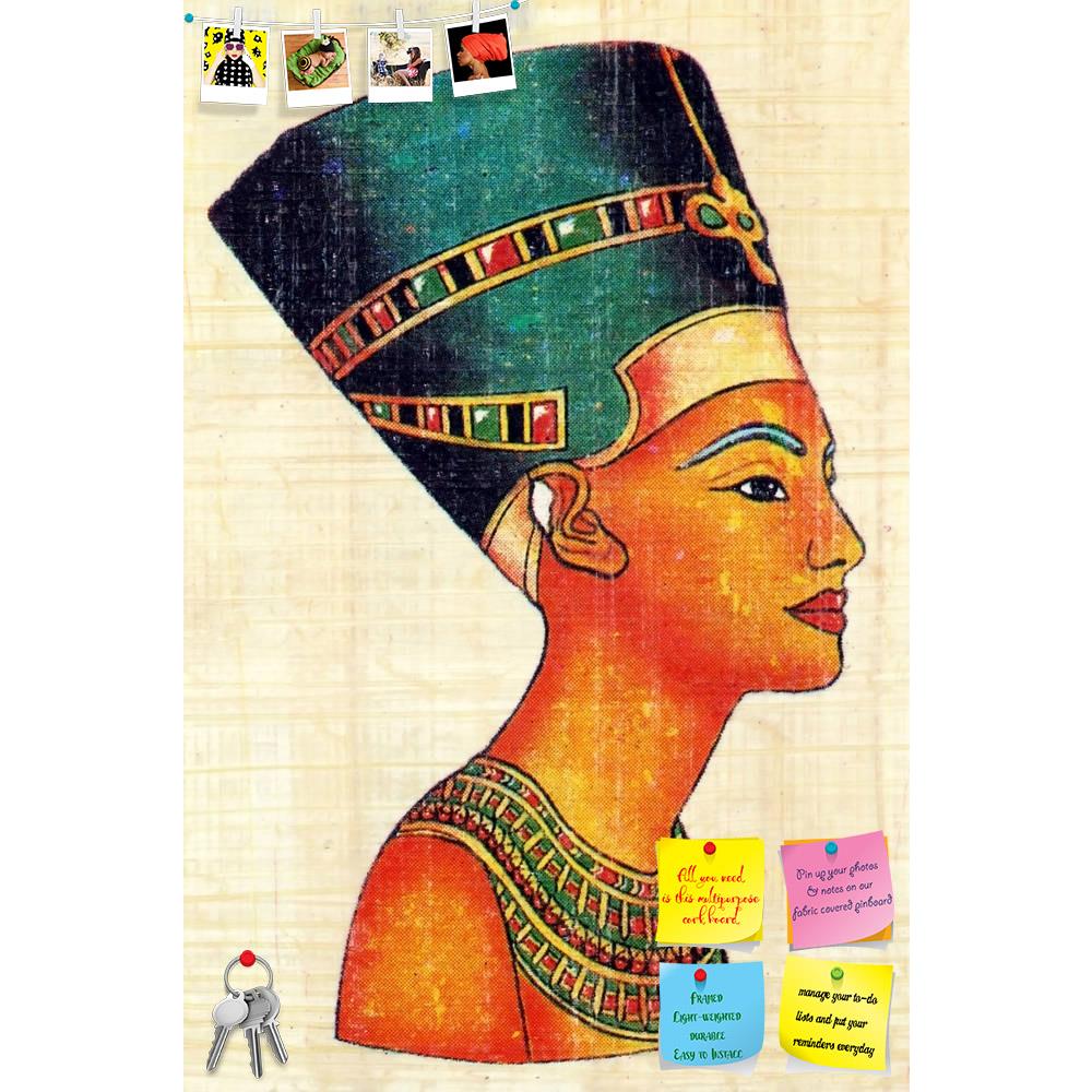 ArtzFolio Queen Nefertiti On Papyrus Printed Bulletin Board Notice Pin Board Soft Board | Frameless-Bulletin Boards Frameless-AZSAO2356413BLB_FL_L-Image Code 5000041 Vishnu Image Folio Pvt Ltd, IC 5000041, ArtzFolio, Bulletin Boards Frameless, Historical, Vintage, Fine Art Reprint, queen, nefertiti, on, papyrus, printed, bulletin, board, notice, pin, soft, frameless, pin up board, push pin board, extra large cork board, big pin board, notice board, small bulletin board, cork board, wall notice board, giant 