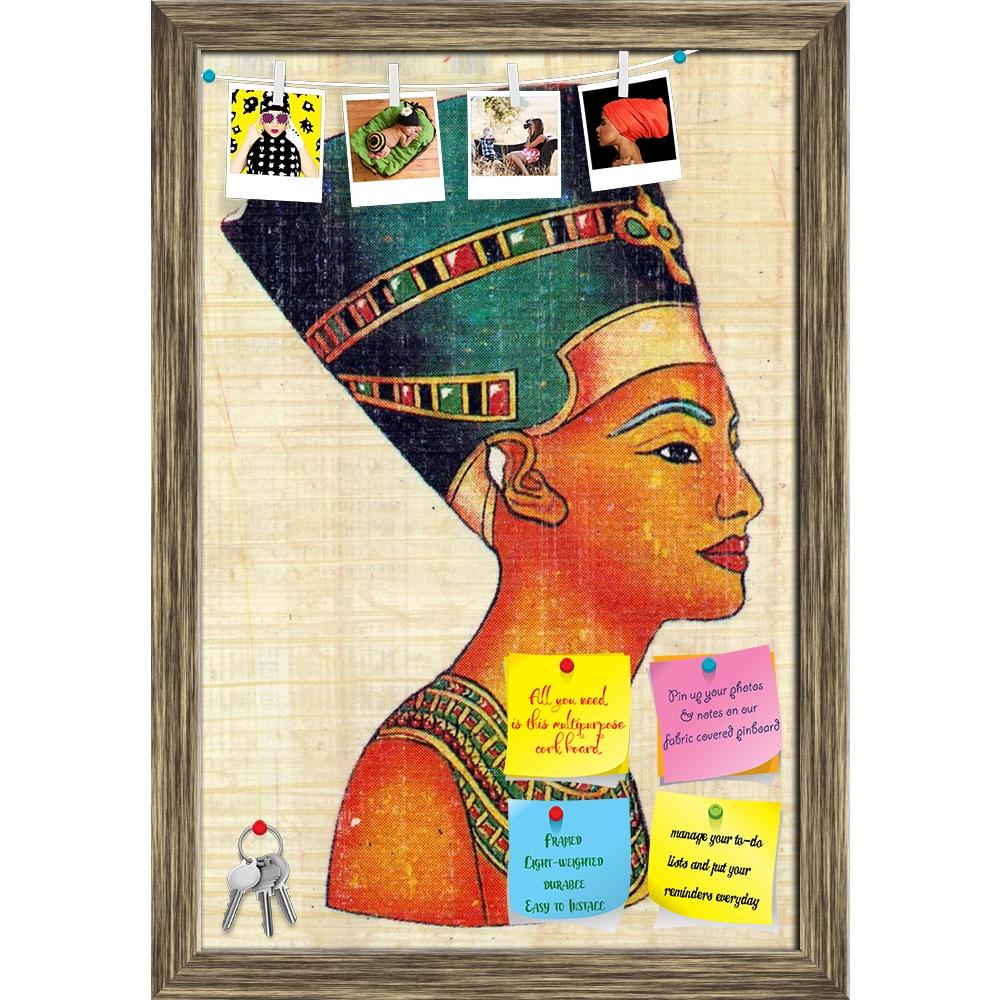 ArtzFolio Queen Nefertiti On Papyrus Printed Bulletin Board Notice Pin Board Soft Board | Framed-Bulletin Boards Framed-AZSAO2356413BLB_FR_L-Image Code 5000041 Vishnu Image Folio Pvt Ltd, IC 5000041, ArtzFolio, Bulletin Boards Framed, Historical, Vintage, Fine Art Reprint, queen, nefertiti, on, papyrus, printed, bulletin, board, notice, pin, soft, framed, pin up board, push pin board, extra large cork board, big pin board, notice board, small bulletin board, cork board, wall notice board, giant cork board, 