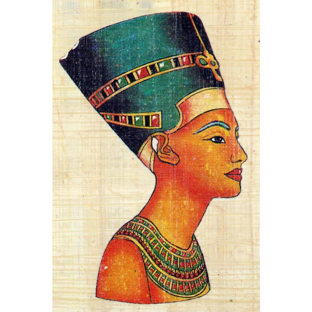 Pitaara Box Queen Nefertiti On Papyrus Canvas Painting Synthetic Frame-Paintings MDF Framing-PBART2356413AFF_FR_L-Image Code 5000041 Vishnu Image Folio Pvt Ltd, IC 5000041, Pitaara Box, Paintings MDF Framing, Historical, Vintage, Fine Art Reprint, queen, nefertiti, on, papyrus, canvas, painting, synthetic, frame, framed canvas print, wall painting for living room with frame, canvas painting for living room, artzfolio, poster, framed canvas painting, wall painting with frame, canvas painting with frame livin