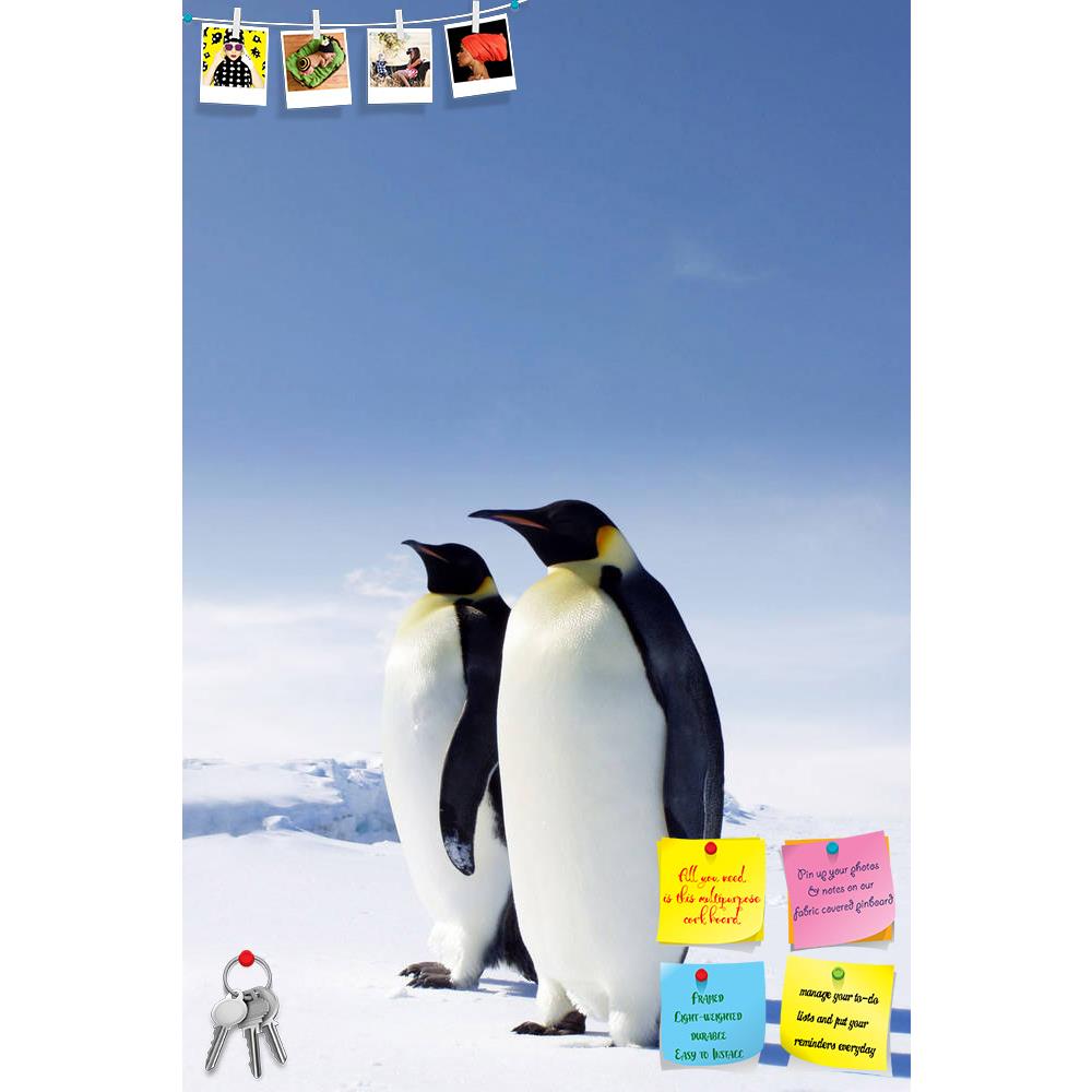 ArtzFolio Two Emperor Penguins In Antarctica Printed Bulletin Board Notice Pin Board Soft Board | Frameless-Bulletin Boards Frameless-AZSAO2957503BLB_FL_L-Image Code 5000048 Vishnu Image Folio Pvt Ltd, IC 5000048, ArtzFolio, Bulletin Boards Frameless, Animals, Photography, two, emperor, penguins, in, antarctica, printed, bulletin, board, notice, pin, soft, frameless, pin up board, push pin board, extra large cork board, big pin board, notice board, small bulletin board, cork board, wall notice board, giant 