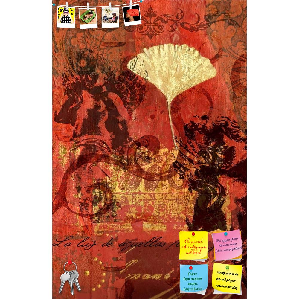 ArtzFolio Ginkgo Leaf & Cherub Printed Bulletin Board Notice Pin Board Soft Board | Frameless-Bulletin Boards Frameless-AZSAO3439477BLB_FL_L-Image Code 5000057 Vishnu Image Folio Pvt Ltd, IC 5000057, ArtzFolio, Bulletin Boards Frameless, Abstract, Fine Art Reprint, ginkgo, leaf, cherub, printed, bulletin, board, notice, pin, soft, frameless, digital, created, pin up board, push pin board, extra large cork board, big pin board, notice board, small bulletin board, cork board, wall notice board, giant cork boa