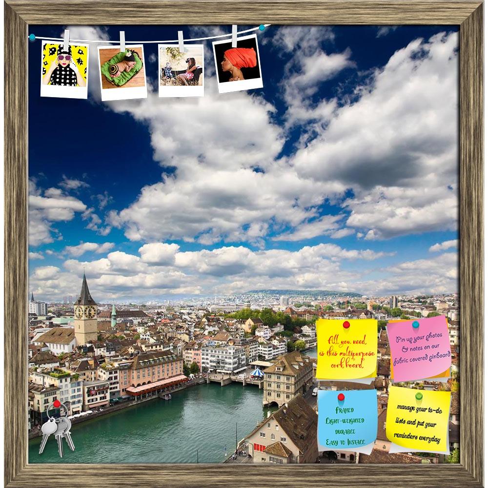 ArtzFolio Zurich Cityscape, Switzerland Printed Bulletin Board Notice Pin Board Soft Board | Framed-Bulletin Boards Framed-AZSAO3901847BLB_FR_L-Image Code 5000071 Vishnu Image Folio Pvt Ltd, IC 5000071, ArtzFolio, Bulletin Boards Framed, Places, Photography, zurich, cityscape, switzerland, printed, bulletin, board, notice, pin, soft, framed, the, aerial, view, architecture, building, canal, channel, church, city, clock, old, peter, saint, sightseeing, st, summer, swiss, tourism, tower, town, travel, europe,