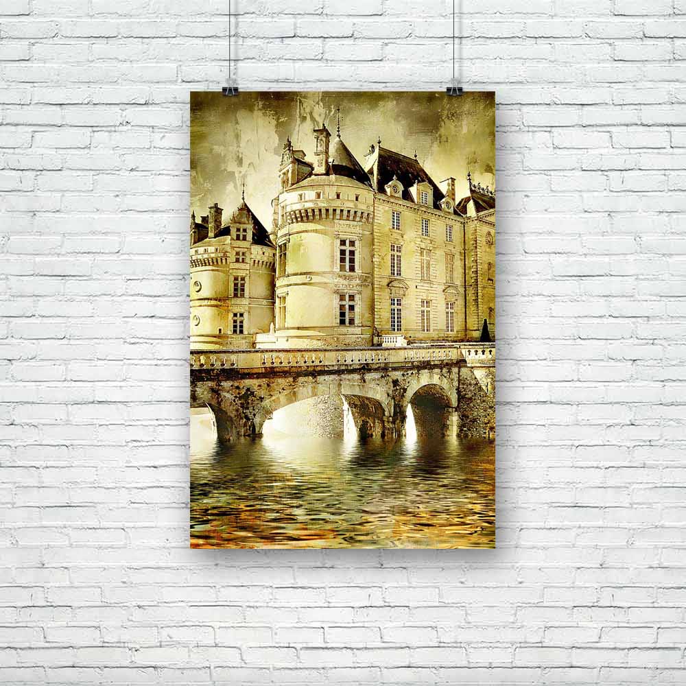 Castle On Water Unframed Paper Poster-Paper Posters Unframed-POS_UN-IC 5000072 IC 5000072, Ancient, Architecture, Art and Paintings, Automobiles, Countries, French, Historical, Landmarks, Landscapes, Medieval, Nature, Paintings, Places, Retro, Scenic, Transportation, Travel, Vehicles, Vintage, castle, on, water, unframed, paper, poster, aged, art, artistic, artwork, autumn, beautiful, brick, bridge, building, country, countryside, destination, europe, exterior, fairy, fort, fortification, fortress, france, 
