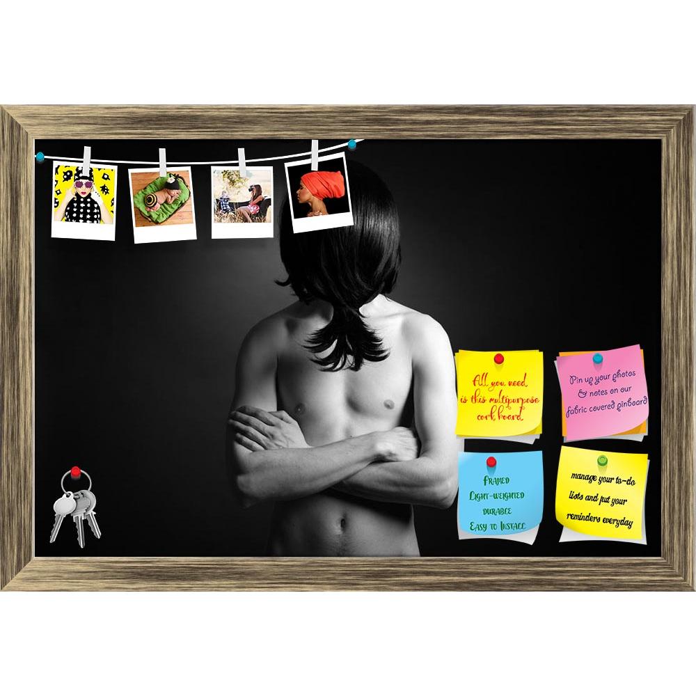ArtzFolio Young Man With A Strange Head Printed Bulletin Board Notice Pin Board Soft Board | Framed-Bulletin Boards Framed-AZSAO4337373BLB_FR_L-Image Code 5000083 Vishnu Image Folio Pvt Ltd, IC 5000083, ArtzFolio, Bulletin Boards Framed, Conceptual, Figurative, Photography, young, man, with, a, strange, head, printed, bulletin, board, notice, pin, soft, framed, naked, pin up board, push pin board, extra large cork board, big pin board, notice board, small bulletin board, cork board, wall notice board, giant