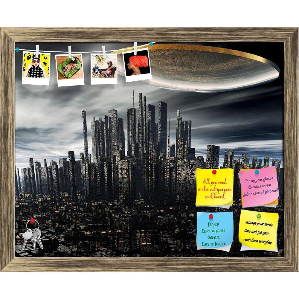 ArtzFolio UFO Space Ship Above Night City Printed Bulletin Board Notice Pin Board Soft Board | Framed-Bulletin Boards Framed-AZSAO4597953BLB_FR_L-Image Code 5000089 Vishnu Image Folio Pvt Ltd, IC 5000089, ArtzFolio, Bulletin Boards Framed, Fantasy, Places, Digital Art, ufo, space, ship, above, night, city, printed, bulletin, board, notice, pin, soft, framed, 3d, alien, pin up board, push pin board, extra large cork board, big pin board, notice board, small bulletin board, cork board, wall notice board, gian
