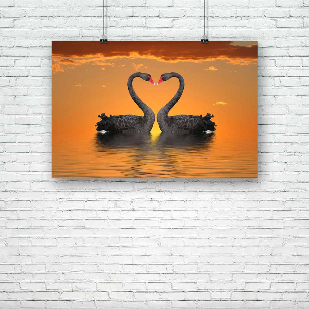 Romantic Swans Unframed Paper Poster-Paper Posters Unframed-POS_UN-IC 5000093 IC 5000093, Sunsets, romantic, swans, unframed, paper, poster, two, sunset, water, reflection, artzfolio, posters, wall posters, posters for room, posters for room decoration, office poster, door poster, baby poster, motivational posters, posters for room boys, quotes, poster for wall decoration, friends poster, abstract paintings for living room, inspirational posters, room posters, wall posters for bedroom, funny posters, girls 