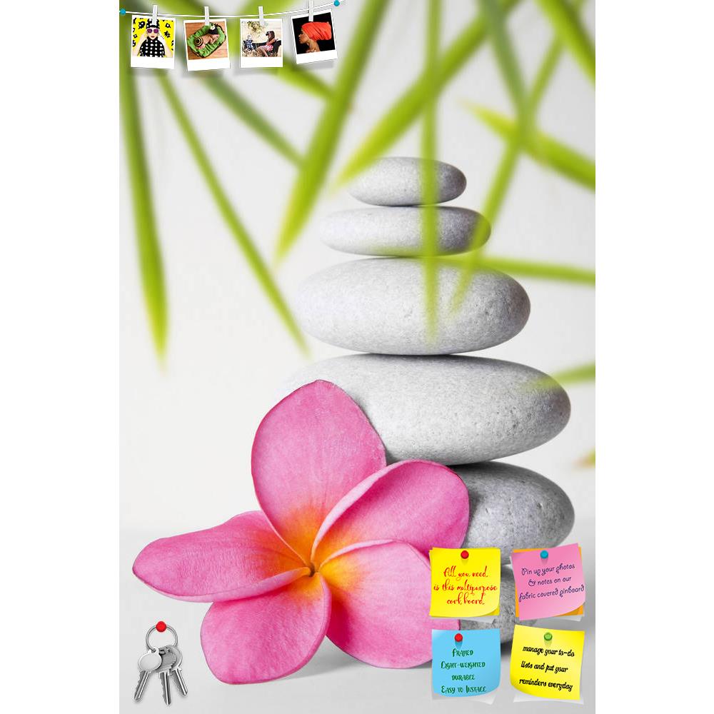 ArtzFolio Stack Of White Pebbles & Pink Frangipani Flower Printed Bulletin Board Notice Pin Board Soft Board | Frameless-Bulletin Boards Frameless-AZSAO5703554BLB_FL_L-Image Code 5000125 Vishnu Image Folio Pvt Ltd, IC 5000125, ArtzFolio, Bulletin Boards Frameless, Floral, Photography, stack, of, white, pebbles, pink, frangipani, flower, printed, bulletin, board, notice, pin, soft, frameless, pin up board, push pin board, extra large cork board, big pin board, notice board, small bulletin board, cork board, 