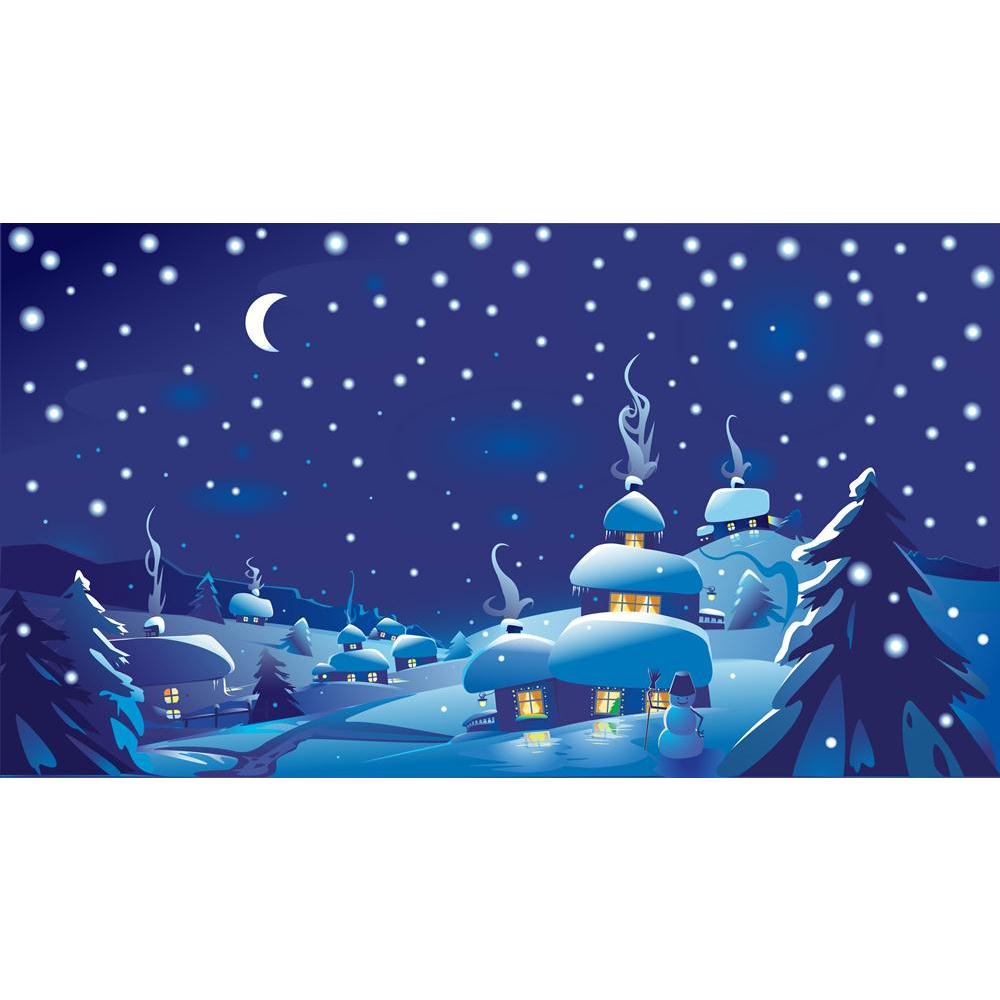 Merry Christmas Canvas Painting Synthetic Frame-Paintings MDF Framing-AFF_FR-IC 5000128 IC 5000128, Christianity, Decorative, Holidays, Landscapes, Nature, Scenic, Seasons, Signs, Signs and Symbols, Skylines, merry, christmas, canvas, painting, synthetic, frame, landscape, snowman, background, blue, card, celebrate, celebration, cold, creative, december, design, element, eve, happy, holiday, home, house, ice, image, light, moon, new, night, paint, plant, santa, season, seasonal, skyline, snow, snowfall, sno