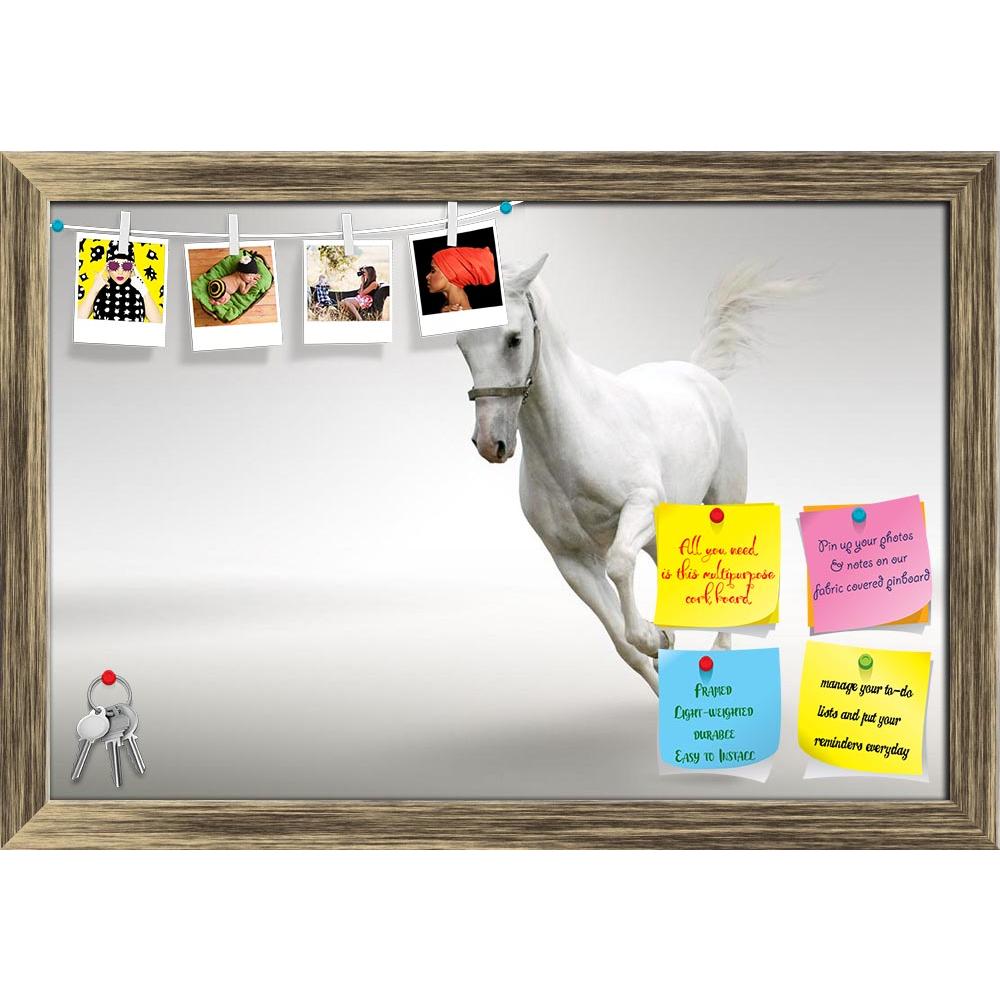 ArtzFolio White Horse In Motion Printed Bulletin Board Notice Pin Board Soft Board | Framed-Bulletin Boards Framed-AZSAO6072239BLB_FR_L-Image Code 5000148 Vishnu Image Folio Pvt Ltd, IC 5000148, ArtzFolio, Bulletin Boards Framed, Animals, Photography, white, horse, in, motion, printed, bulletin, board, notice, pin, soft, framed, isolated, picture, pin up board, push pin board, extra large cork board, big pin board, notice board, small bulletin board, cork board, wall notice board, giant cork board, bulletin