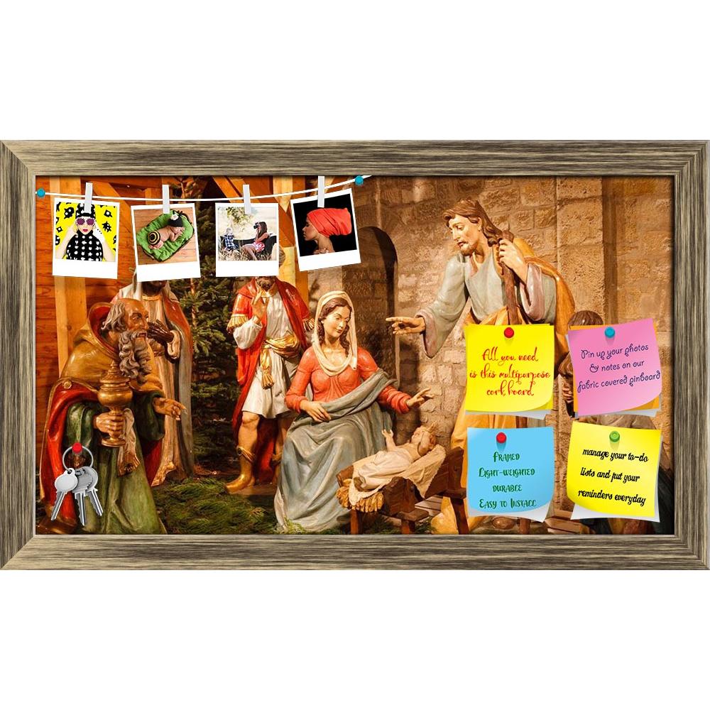 ArtzFolio Christmas Nativity Scene Printed Bulletin Board Notice Pin Board Soft Board | Framed-Bulletin Boards Framed-AZSAO6124581BLB_FR_L-Image Code 5000152 Vishnu Image Folio Pvt Ltd, IC 5000152, ArtzFolio, Bulletin Boards Framed, Religious, Photography, christmas, nativity, scene, printed, bulletin, board, notice, pin, soft, framed, three, wise, men, presenting, gifts, baby, jesus, mary, joseph, pin up board, push pin board, extra large cork board, big pin board, notice board, small bulletin board, cork 