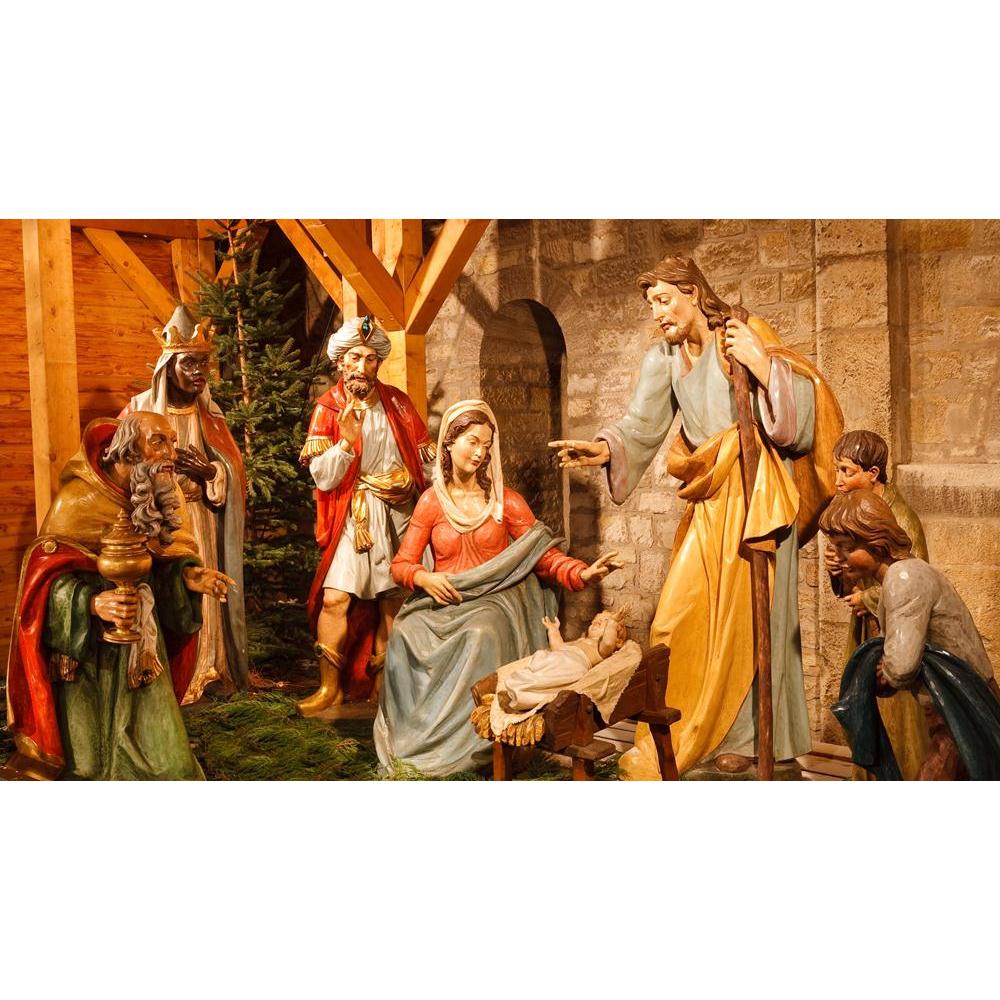 Christmas Nativity Scene Canvas Painting Synthetic Frame-Paintings MDF Framing-AFF_FR-IC 5000152 IC 5000152, Baby, Children, Christianity, Family, Holidays, Jesus, Kids, Mother Mary, Nature, Parents, Religion, Religious, Scenic, christmas, nativity, scene, canvas, painting, synthetic, frame, birth, of, christ, bethlehem, crib, barn, conception, creche, farmer, father, figure, figurine, frankincense, gift, god, gold, gospel, happy, hay, holiday, holy, immaculate, joseph, king, lord, manger, mary, messiah, mo