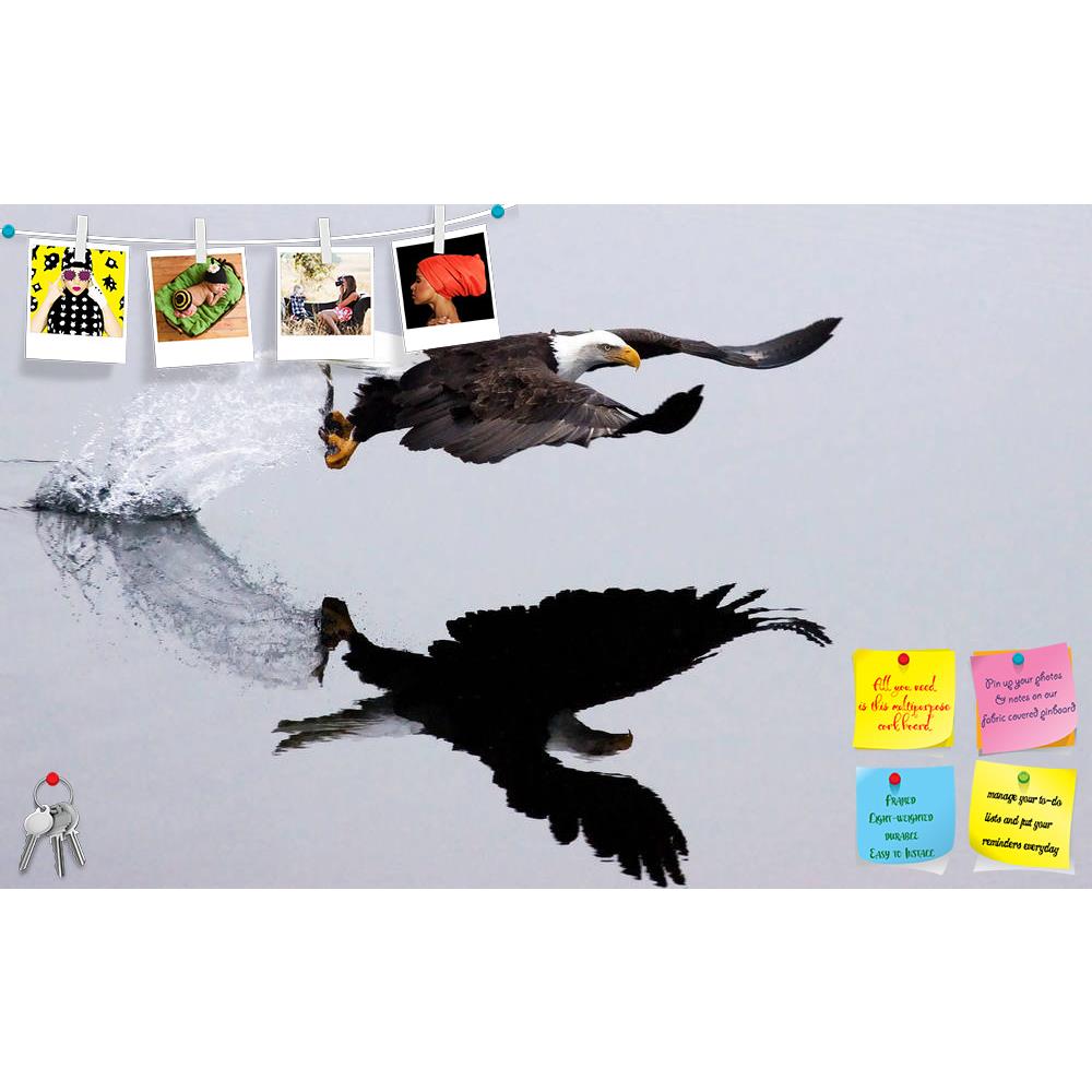 ArtzFolio An Eagle Catches A Fish Printed Bulletin Board Notice Pin Board Soft Board | Frameless-Bulletin Boards Frameless-AZSAO6171829BLB_FL_L-Image Code 5000154 Vishnu Image Folio Pvt Ltd, IC 5000154, ArtzFolio, Bulletin Boards Frameless, Birds, Digital Art, an, eagle, catches, a, fish, printed, bulletin, board, notice, pin, soft, frameless, after, swoop, takes, off, leaving, trail, splashing, water, pin up board, push pin board, extra large cork board, big pin board, notice board, small bulletin board, c