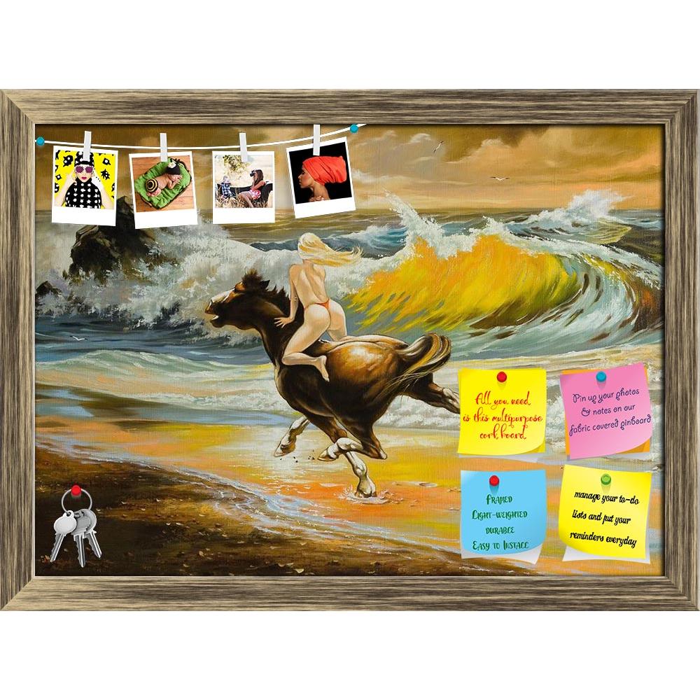 ArtzFolio Girl Skipping On A Horse On Seacoast Printed Bulletin Board Notice Pin Board Soft Board | Framed-Bulletin Boards Framed-AZSAO6386390BLB_FR_L-Image Code 5000157 Vishnu Image Folio Pvt Ltd, IC 5000157, ArtzFolio, Bulletin Boards Framed, Adult, Figurative, Fine Art Reprint, girl, skipping, on, a, horse, seacoast, printed, bulletin, board, notice, pin, soft, framed, the, pin up board, push pin board, extra large cork board, big pin board, notice board, small bulletin board, cork board, wall notice boa