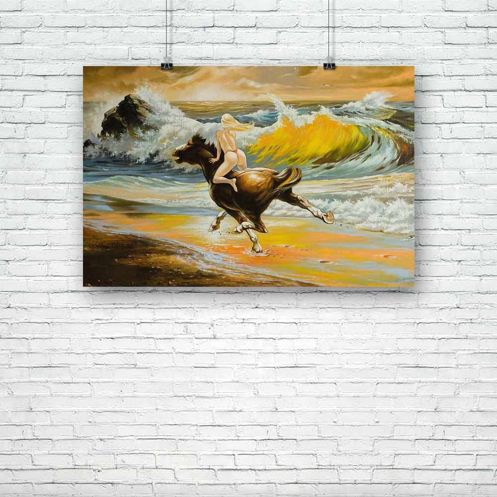 Girl Skipping On A Horse Unframed Paper Poster-Paper Posters Unframed-POS_UN-IC 5000157 IC 5000157, Art and Paintings, Drawing, Paintings, girl, skipping, on, a, horse, unframed, paper, poster, oil, painting, canvas, artist, beautifully, coast, decline, imagination, sea, sky, storm, sun, water, waves, artzfolio, posters, wall posters, posters for room, posters for room decoration, office poster, door poster, baby poster, motivational posters, posters for room boys, quotes, poster for wall decoration, friend