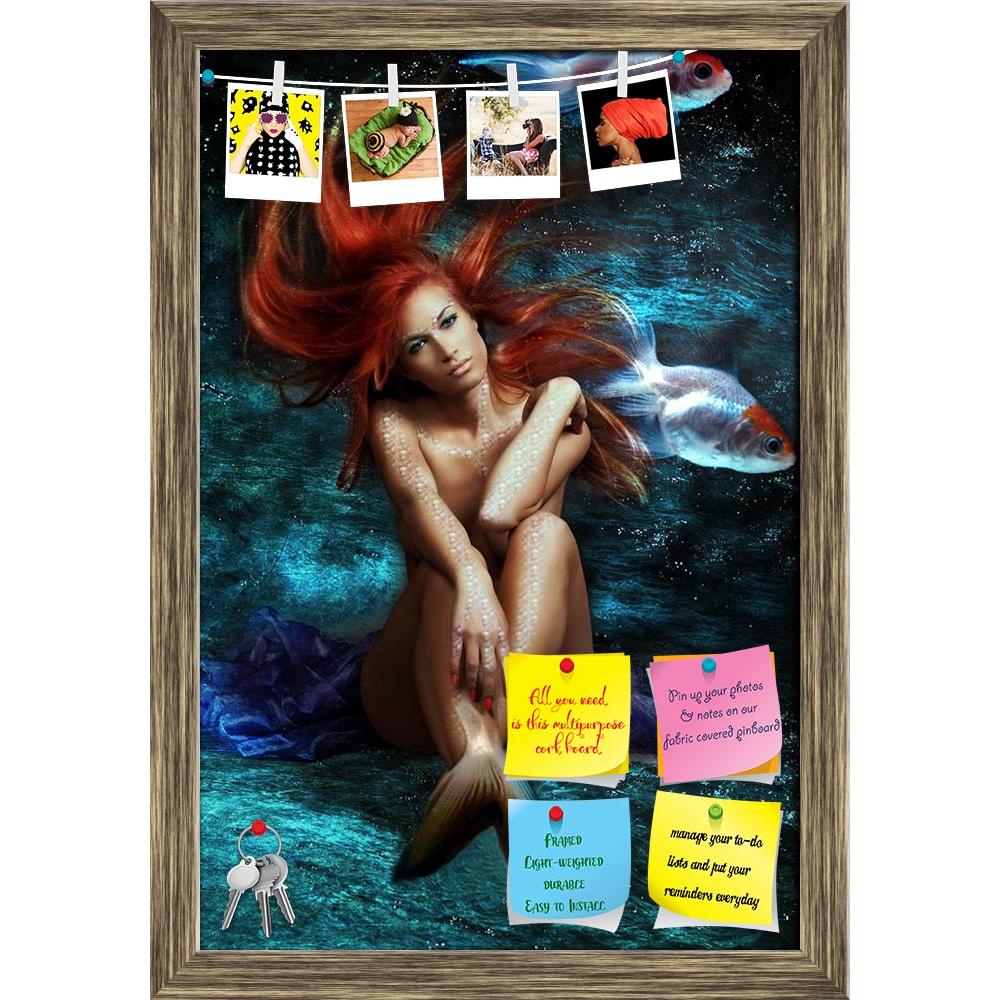 ArtzFolio Mermaid With Red Floating Hair Printed Bulletin Board Notice Pin Board Soft Board | Framed-Bulletin Boards Framed-AZSAO6452266BLB_FR_L-Image Code 5000162 Vishnu Image Folio Pvt Ltd, IC 5000162, ArtzFolio, Bulletin Boards Framed, Fantasy, Figurative, Digital Art, mermaid, with, red, floating, hair, printed, bulletin, board, notice, pin, soft, framed, mythology, being, pin up board, push pin board, extra large cork board, big pin board, notice board, small bulletin board, cork board, wall notice boa