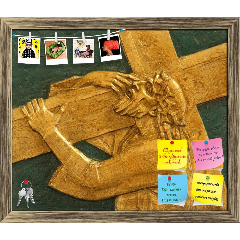 ArtzFolio 2nd Station Of The Cross, Jesus Is Given His Cross Printed Bulletin Board Notice Pin Board Soft Board | Framed-Bulletin Boards Framed-AZSAO6510513BLB_FR_L-Image Code 5000171 Vishnu Image Folio Pvt Ltd, IC 5000171, ArtzFolio, Bulletin Boards Framed, Religious, Photography, 2nd, station, of, the, cross, jesus, is, given, his, printed, bulletin, board, notice, pin, soft, framed, pin up board, push pin board, extra large cork board, big pin board, notice board, small bulletin board, cork board, wall n