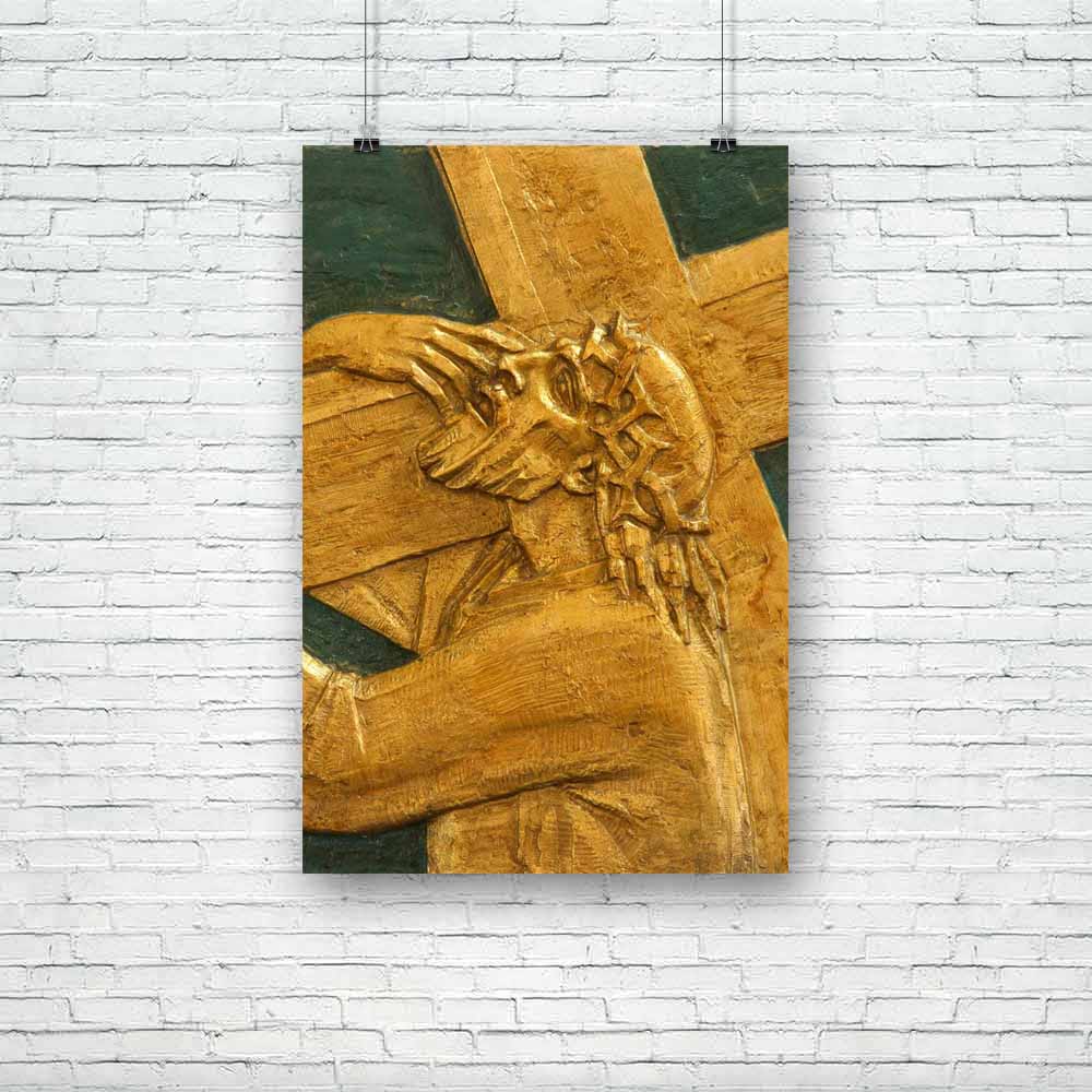 2nd Station Of The Cross, Jesus Is Given His Cross Unframed Paper Poster-Paper Posters Unframed-POS_UN-IC 5000171 IC 5000171, Ancient, Art and Paintings, Christianity, Cross, Culture, Ethnic, Jesus, Medieval, Mother Mary, Religion, Religious, Traditional, Tribal, Vintage, World Culture, 2nd, station, of, the, is, given, his, unframed, paper, poster, stations, agony, art, bible, blood, cathedral, catholic, catholicism, christ, church, croatia, crown, crucifix, crucifixion, cultural, easter, faith, friday, go