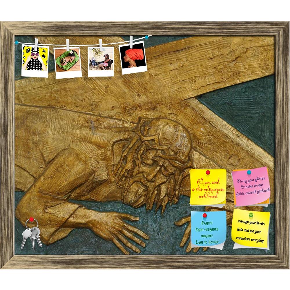 ArtzFolio 7th Station Of Cross Jesus Falls The Second Time D1 Printed Bulletin Board Notice Pin Board Soft Board | Framed-Bulletin Boards Framed-AZSAO6510515BLB_FR_L-Image Code 5000172 Vishnu Image Folio Pvt Ltd, IC 5000172, ArtzFolio, Bulletin Boards Framed, Religious, Photography, 7th, station, of, cross, jesus, falls, the, second, time, d1, printed, bulletin, board, notice, pin, soft, framed, pin up board, push pin board, extra large cork board, big pin board, notice board, small bulletin board, cork boa