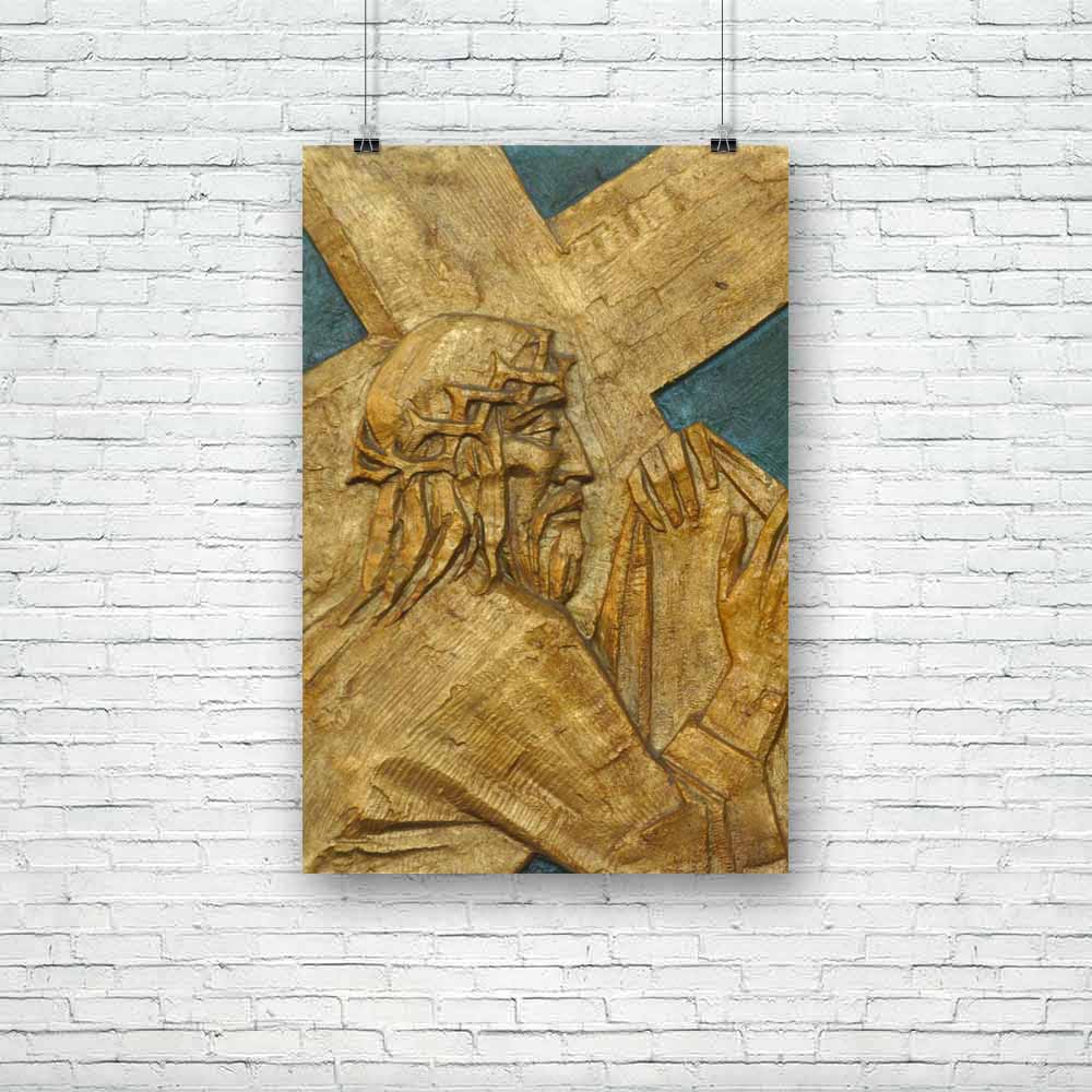6th Station Of Cross Veronica Wipes Face Of Jesus D1 Unframed Paper Poster-Paper Posters Unframed-POS_UN-IC 5000173 IC 5000173, Ancient, Art and Paintings, Christianity, Cross, Culture, Ethnic, Jesus, Medieval, Mother Mary, Religion, Religious, Traditional, Tribal, Vintage, World Culture, 6th, station, of, veronica, wipes, face, d1, unframed, paper, poster, agony, art, bible, blood, cathedral, catholic, catholicism, christ, church, croatia, crown, crucifix, crucifixion, cultural, easter, faith, friday, god,