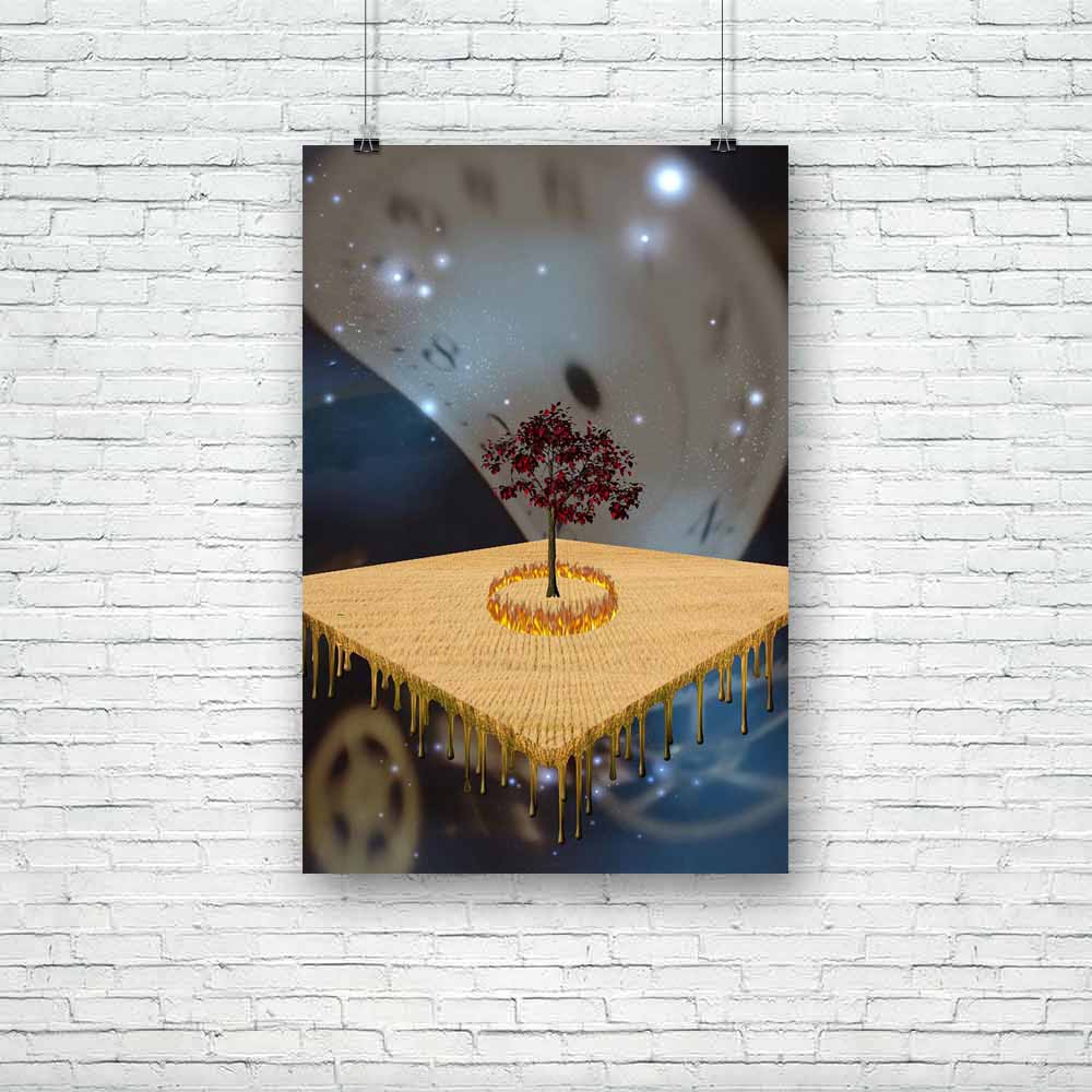 Abstract Surreal Unframed Paper Poster-Paper Posters Unframed-POS_UN-IC 5000174 IC 5000174, Abstract Expressionism, Abstracts, Realism, Semi Abstract, Space, Surrealism, abstract, surreal, unframed, paper, poster, burn, clock, dream, fire, gears, hallucination, heaven, spirit, surrealistic, time, tree, unreal, artzfolio, posters, wall posters, posters for room, posters for room decoration, office poster, door poster, baby poster, motivational posters, posters for room boys, quotes, poster for wall decoratio