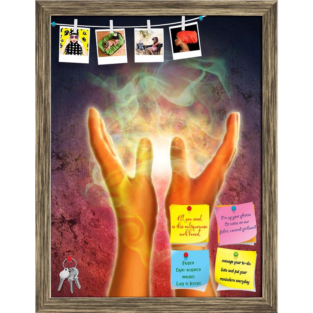 ArtzFolio Mystical Energy Generating From Open Hands Printed Bulletin Board Notice Pin Board Soft Board | Framed-Bulletin Boards Framed-AZSAO6818852BLB_FR_L-Image Code 5000179 Vishnu Image Folio Pvt Ltd, IC 5000179, ArtzFolio, Bulletin Boards Framed, Traditional, Vintage, Digital Art, mystical, energy, generating, from, open, hands, printed, bulletin, board, notice, pin, soft, framed, digital, illustration, pin up board, push pin board, extra large cork board, big pin board, notice board, small bulletin boa