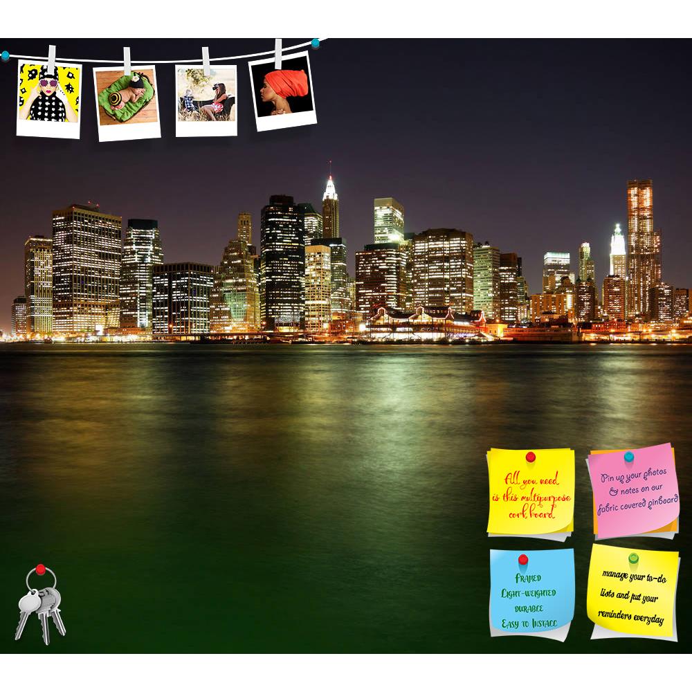 ArtzFolio Manhattan In New York City At Night, USA Printed Bulletin Board Notice Pin Board Soft Board | Frameless-Bulletin Boards Frameless-AZSAO7092001BLB_FL_L-Image Code 5000193 Vishnu Image Folio Pvt Ltd, IC 5000193, ArtzFolio, Bulletin Boards Frameless, Places, Photography, manhattan, in, new, york, city, at, night, usa, printed, bulletin, board, notice, pin, soft, frameless, lower, reflection, water, architecture, attraction, beauty, brooklyn, building, business, cityscape, commercial, district, famous