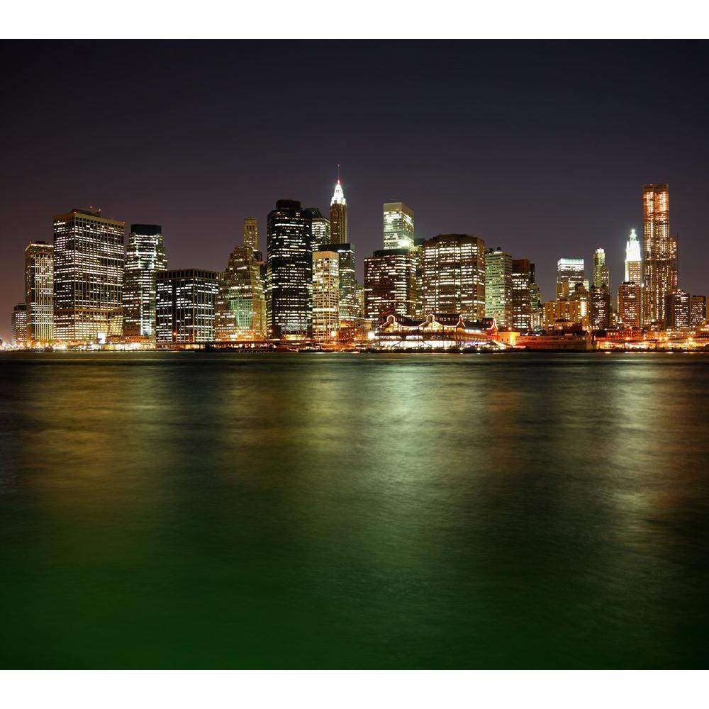 Manhattan In New York City At Night, USA Canvas Painting Synthetic Frame-Paintings MDF Framing-AFF_FR-IC 5000193 IC 5000193, Architecture, Business, Cities, City Views, Landmarks, Places, Skylines, Urban, manhattan, in, new, york, city, at, night, usa, canvas, painting, synthetic, frame, attraction, beauty, brooklyn, building, cityscape, commercial, district, famous, financial, landmark, light, lower, metropolitan, ny, nyc, office, popular, reflected, reflection, river, scenery, seaport, shore, skyline, sky