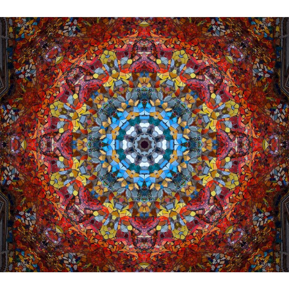 Tiled Art Canvas Painting Synthetic Frame-Paintings MDF Framing-AFF_FR-IC 5000194 IC 5000194, Abstract Expressionism, Abstracts, Architecture, Art and Paintings, Black, Black and White, Botanical, Digital, Digital Art, Floral, Flowers, Graphic, Grid Art, Illustrations, Mandala, Nature, Patterns, Retro, Semi Abstract, Signs, Signs and Symbols, Vintage, Metallic, tiled, art, canvas, painting, synthetic, frame, kaleidoscope, abstract, antique, artistic, artistry, artwork, background, blue, ceramic, color, colo