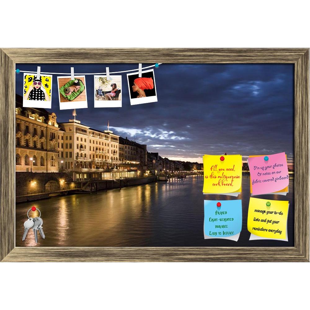 ArtzFolio Old Basel, Swiss In Dusk Time Printed Bulletin Board Notice Pin Board Soft Board | Framed-Bulletin Boards Framed-AZSAO7417416BLB_FR_L-Image Code 5000205 Vishnu Image Folio Pvt Ltd, IC 5000205, ArtzFolio, Bulletin Boards Framed, Places, Photography, old, basel, swiss, in, dusk, time, printed, bulletin, board, notice, pin, soft, framed, river, switzerland, rhine, bridge, europe, urban, famous, reflection, city, scene, water, stone, summer, light, cityscape, pin up board, push pin board, extra large 