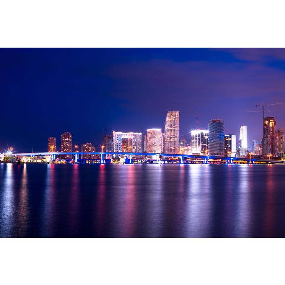 Downtown Cityscape, Miami, Florida, USA Canvas Painting Synthetic Frame-Paintings MDF Framing-AFF_FR-IC 5000209 IC 5000209, American, Automobiles, Cities, City Views, Landmarks, Places, Skylines, Transportation, Travel, Urban, Vehicles, downtown, cityscape, miami, florida, usa, canvas, painting, synthetic, frame, skyline, america, bridge, buildings, city, development, illuminated, landmark, lights, night, nobody, panoramic, view, port, real, estate, reflection, skyscrapers, united, states, water, artzfolio,