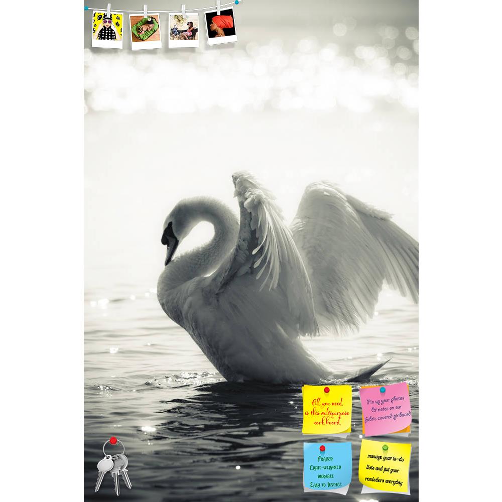 ArtzFolio Swan In A Lake D1 Printed Bulletin Board Notice Pin Board Soft Board | Frameless-Bulletin Boards Frameless-AZSAO7704131BLB_FL_L-Image Code 5000218 Vishnu Image Folio Pvt Ltd, IC 5000218, ArtzFolio, Bulletin Boards Frameless, Birds, Photography, swan, in, a, lake, d1, printed, bulletin, board, notice, pin, soft, frameless, graceful, black, white, pin up board, push pin board, extra large cork board, big pin board, notice board, small bulletin board, cork board, wall notice board, giant cork board, 