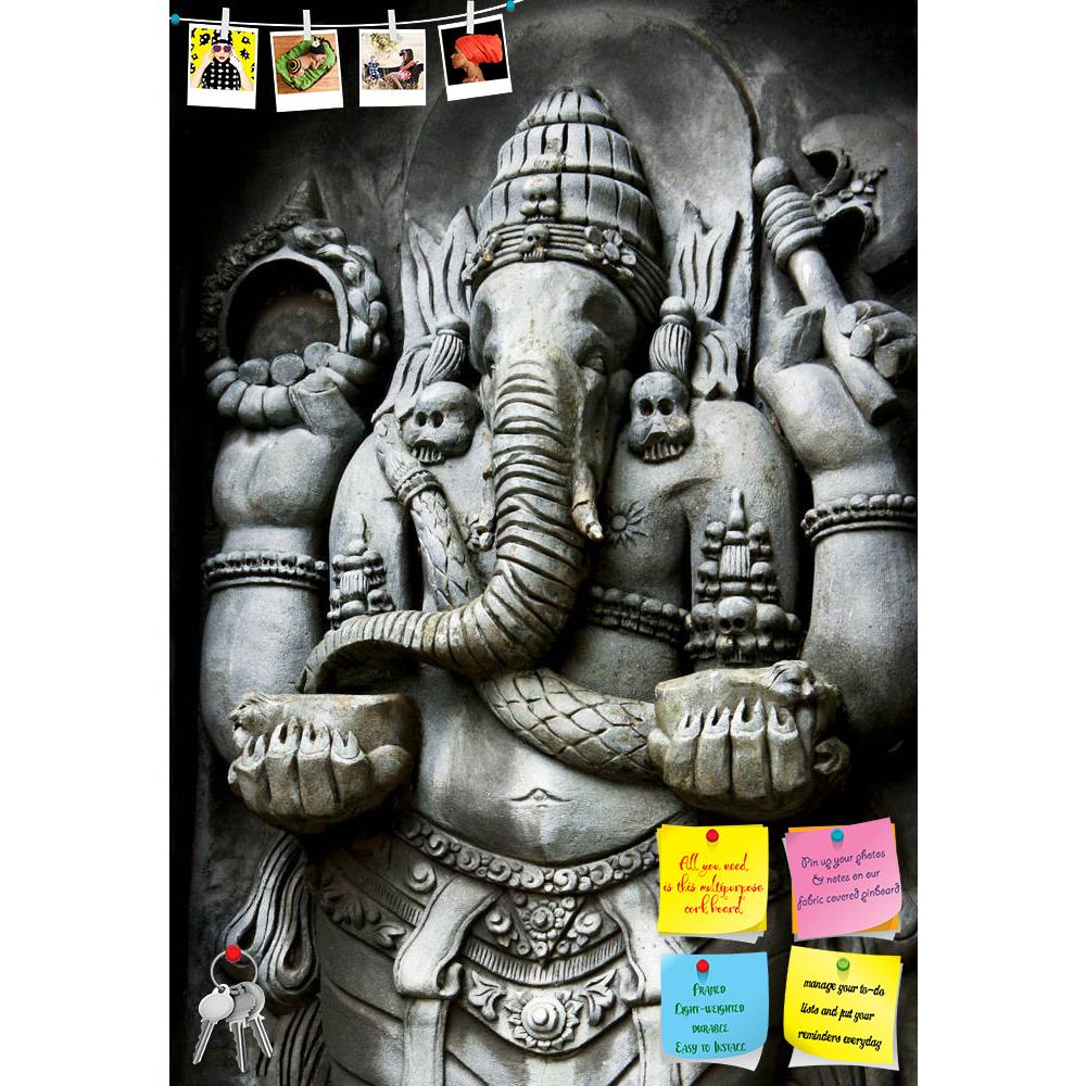 ArtzFolio Ganesha Printed Bulletin Board Notice Pin Board Soft Board | Frameless-Bulletin Boards Frameless-AZSAO7715637BLB_FL_L-Image Code 5000219 Vishnu Image Folio Pvt Ltd, IC 5000219, ArtzFolio, Bulletin Boards Frameless, Places, Religious, Photography, ganesha, printed, bulletin, board, notice, pin, soft, frameless, a, statue, one, hindu, gods, carved, style, javanese, art, pin up board, push pin board, extra large cork board, big pin board, notice board, small bulletin board, cork board, wall notice bo